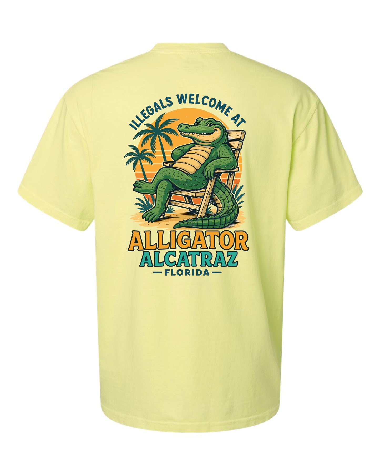 Alligator Alcatraz – Unisex Graphic Tee Comfort Colors® 1717