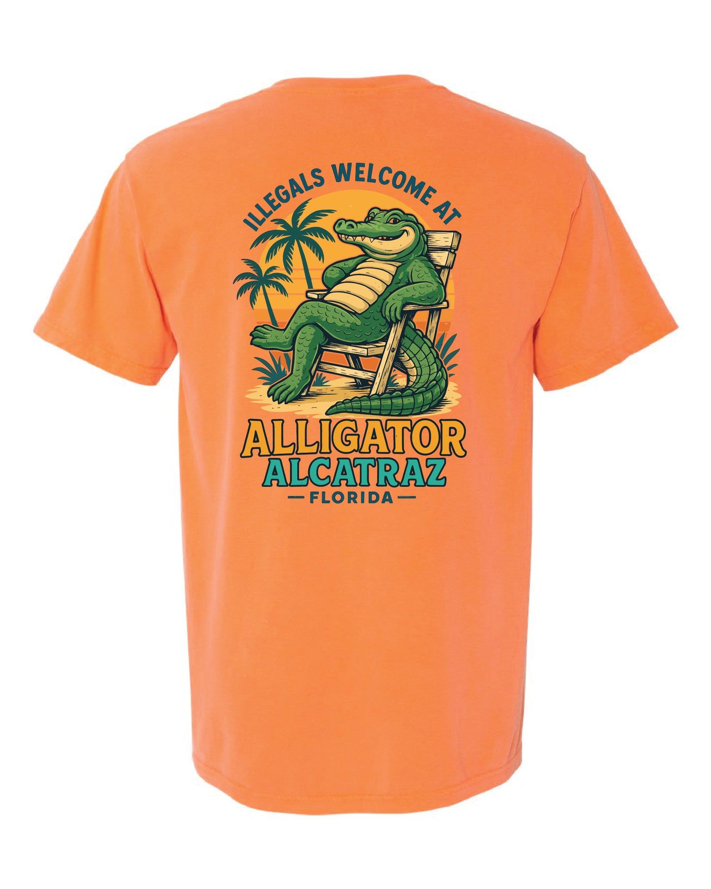 Alligator Alcatraz – Unisex Graphic Tee Comfort Colors® 1717