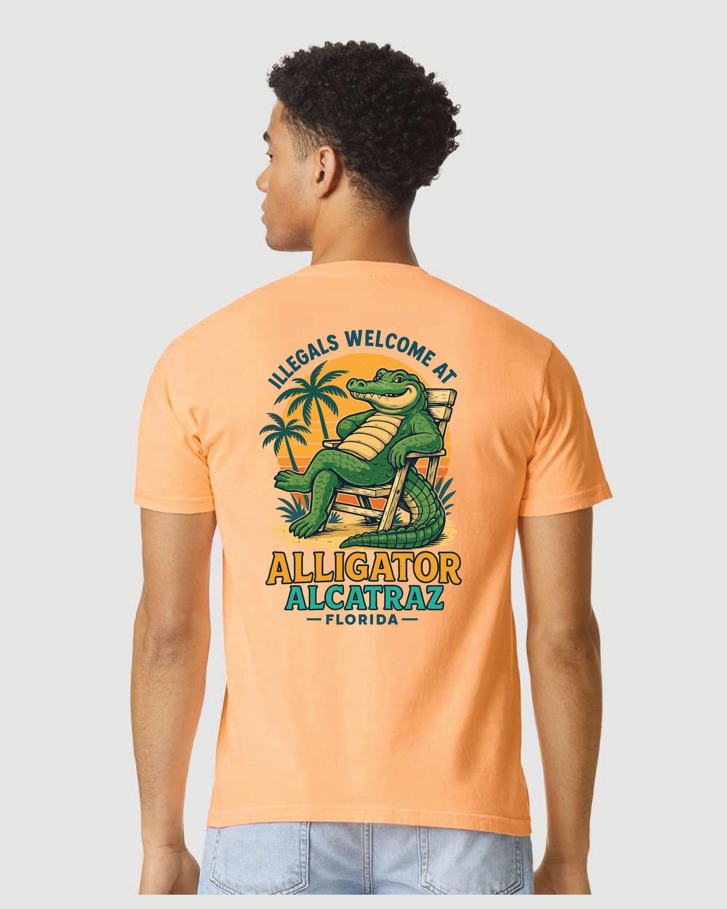Alligator Alcatraz – Unisex Graphic Tee Comfort Colors® 1717