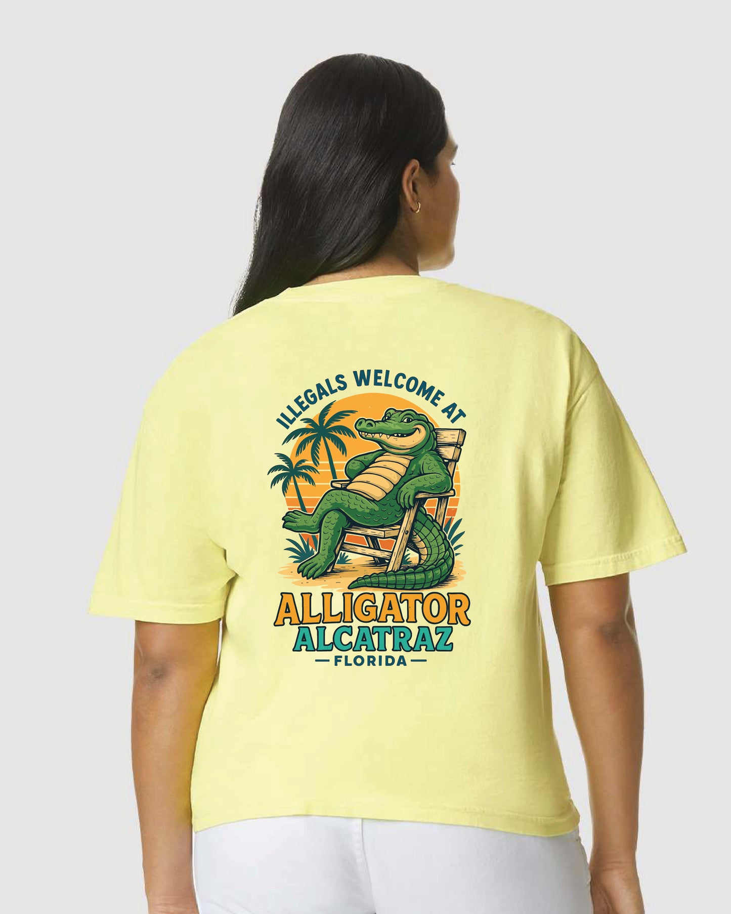 Alligator Alcatraz – Unisex Graphic Tee Comfort Colors® 1717