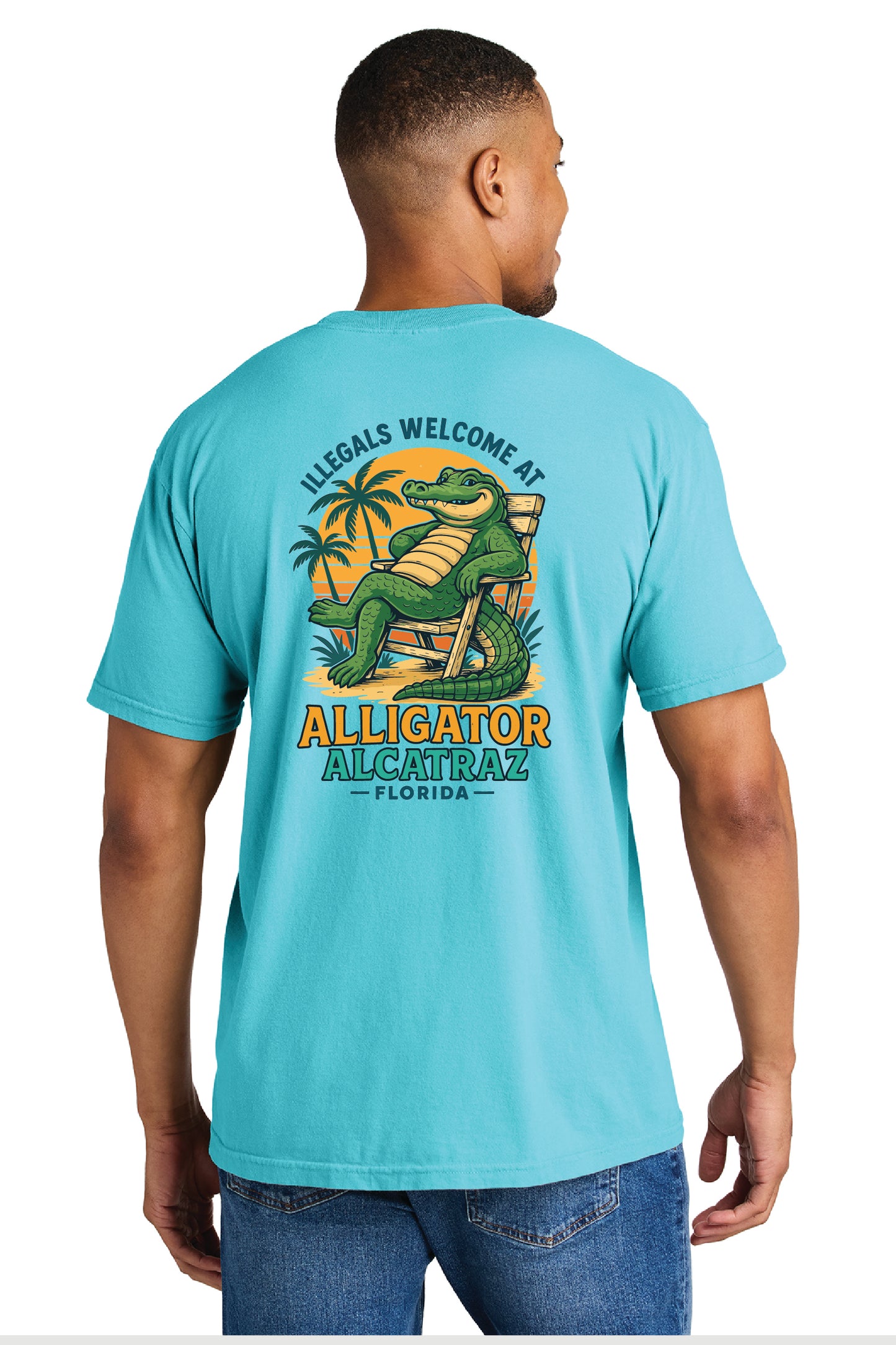 Alligator Alcatraz – Unisex Graphic Tee Comfort Colors® 1717