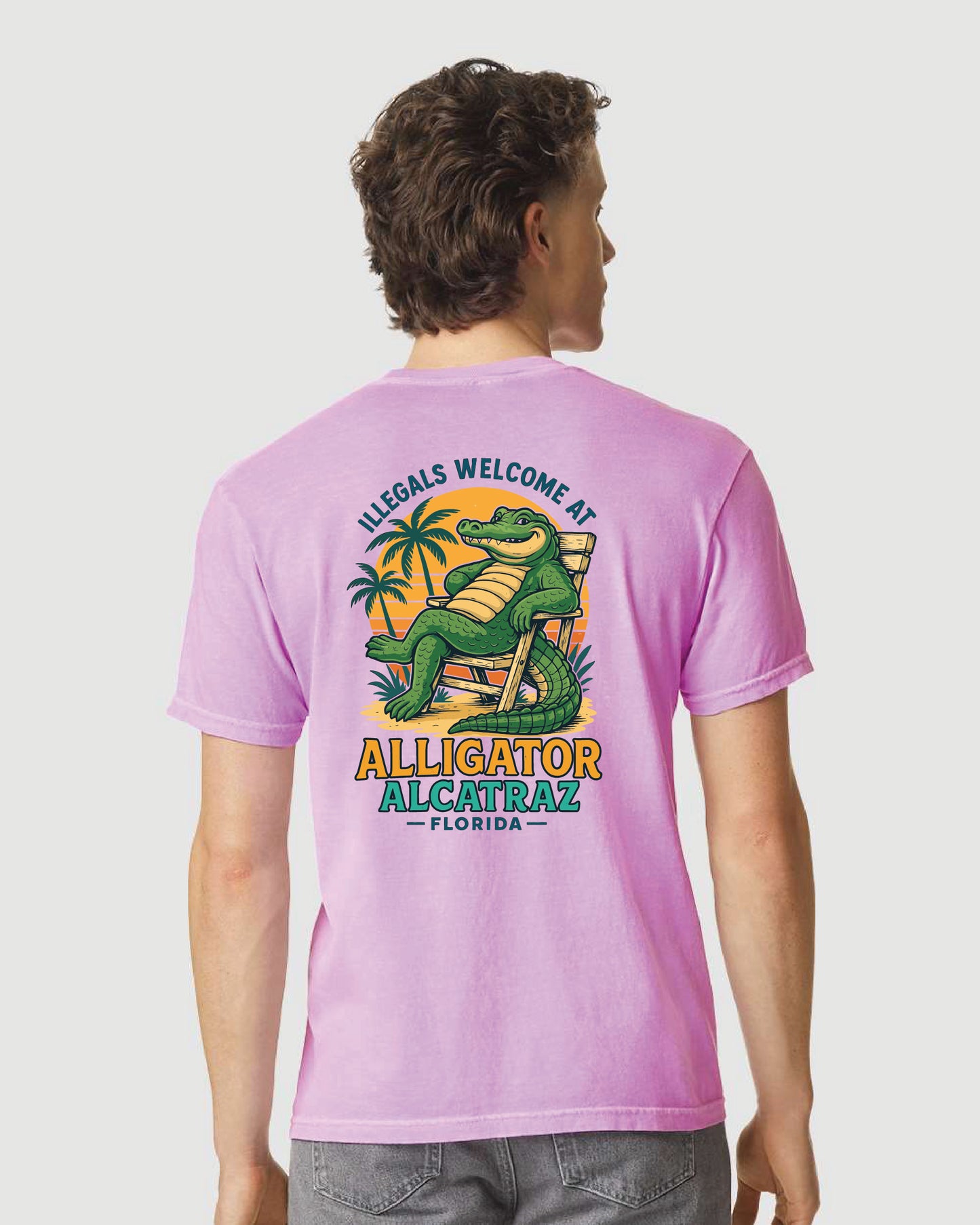 Alligator Alcatraz – Unisex Graphic Tee Comfort Colors® 1717
