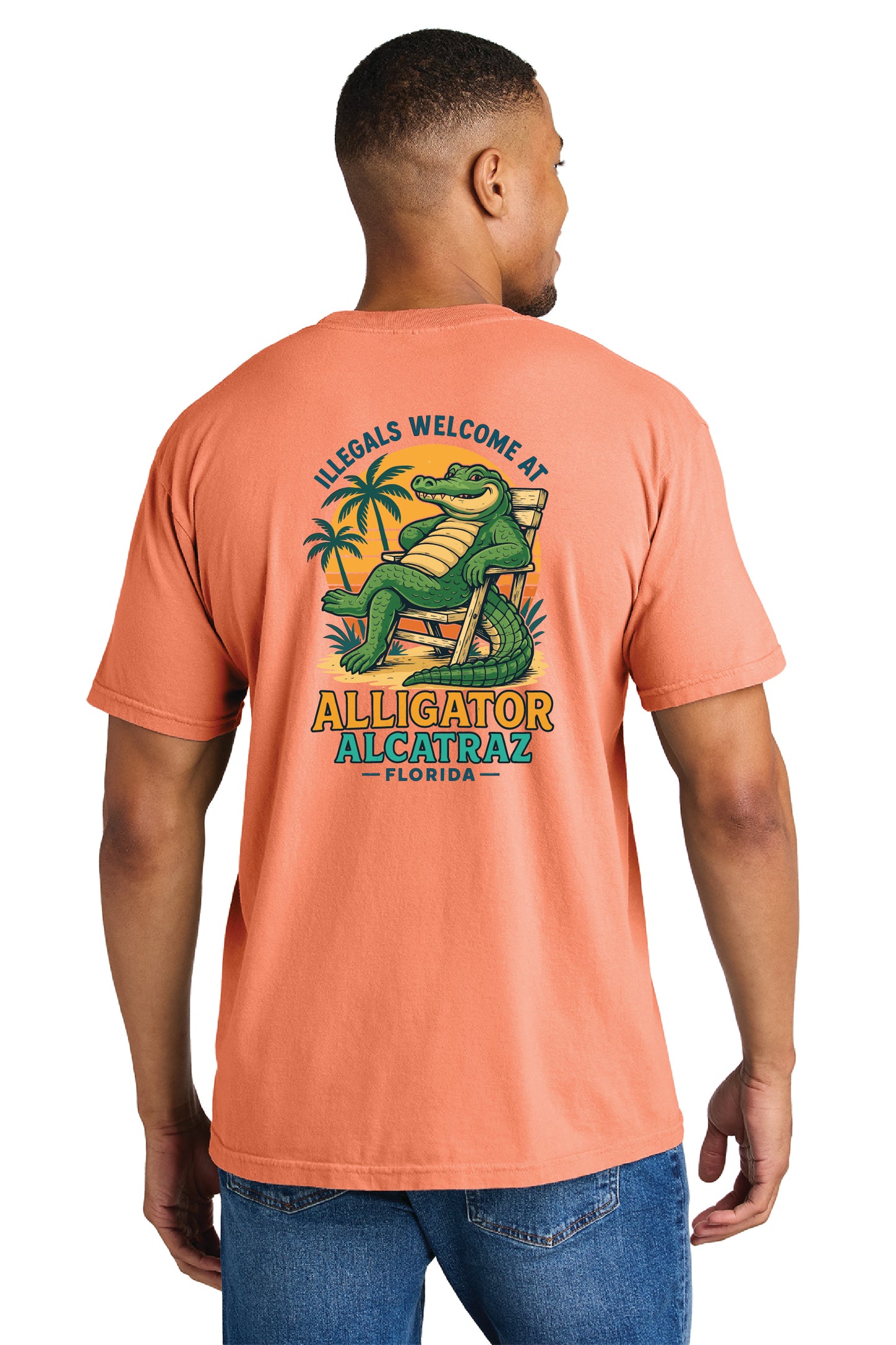 Alligator Alcatraz – Unisex Graphic Tee Comfort Colors® 1717