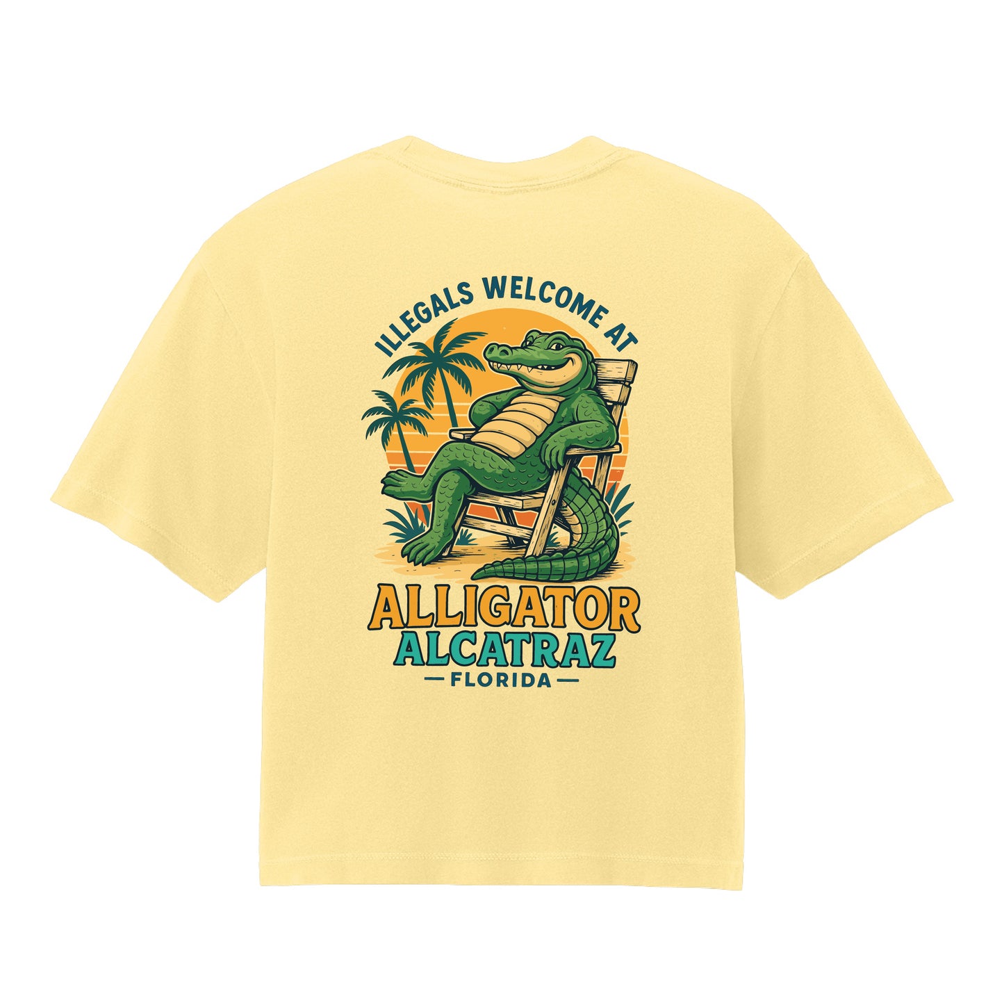 Alligator Alcatraz – Women’s Boxy Tee Comfort Colors® 3023