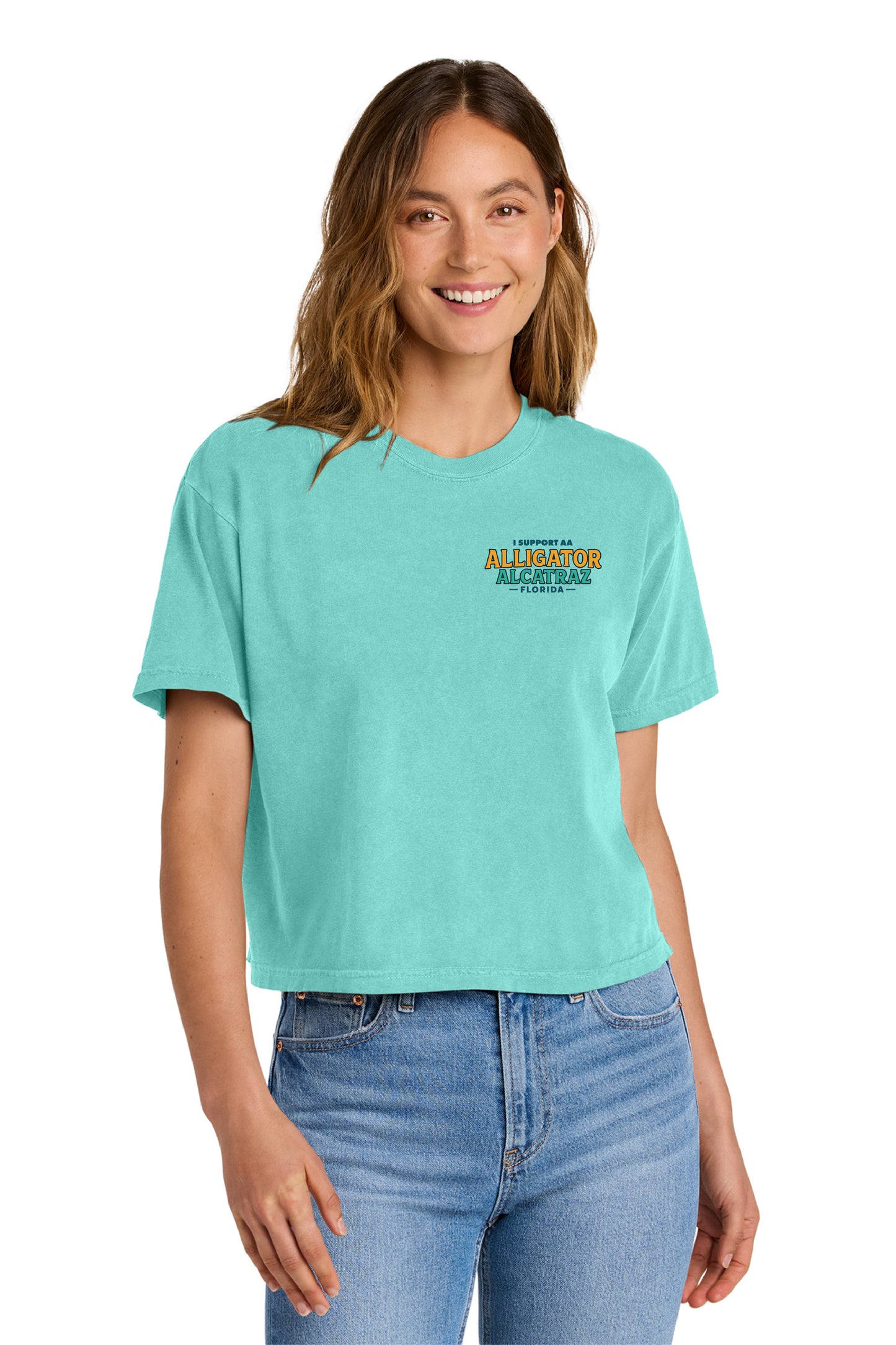Alligator Alcatraz – Women’s Boxy Tee Comfort Colors® 3023