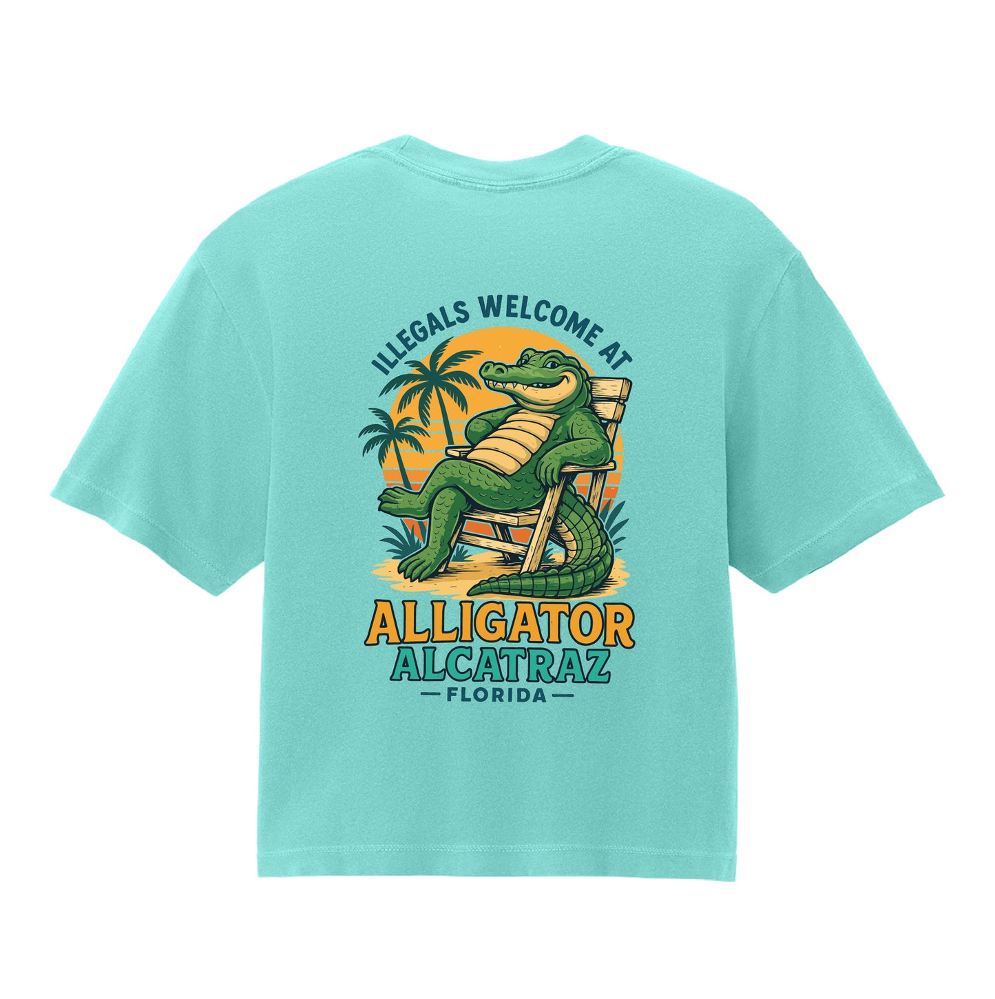 Alligator Alcatraz – Women’s Boxy Tee Comfort Colors® 3023