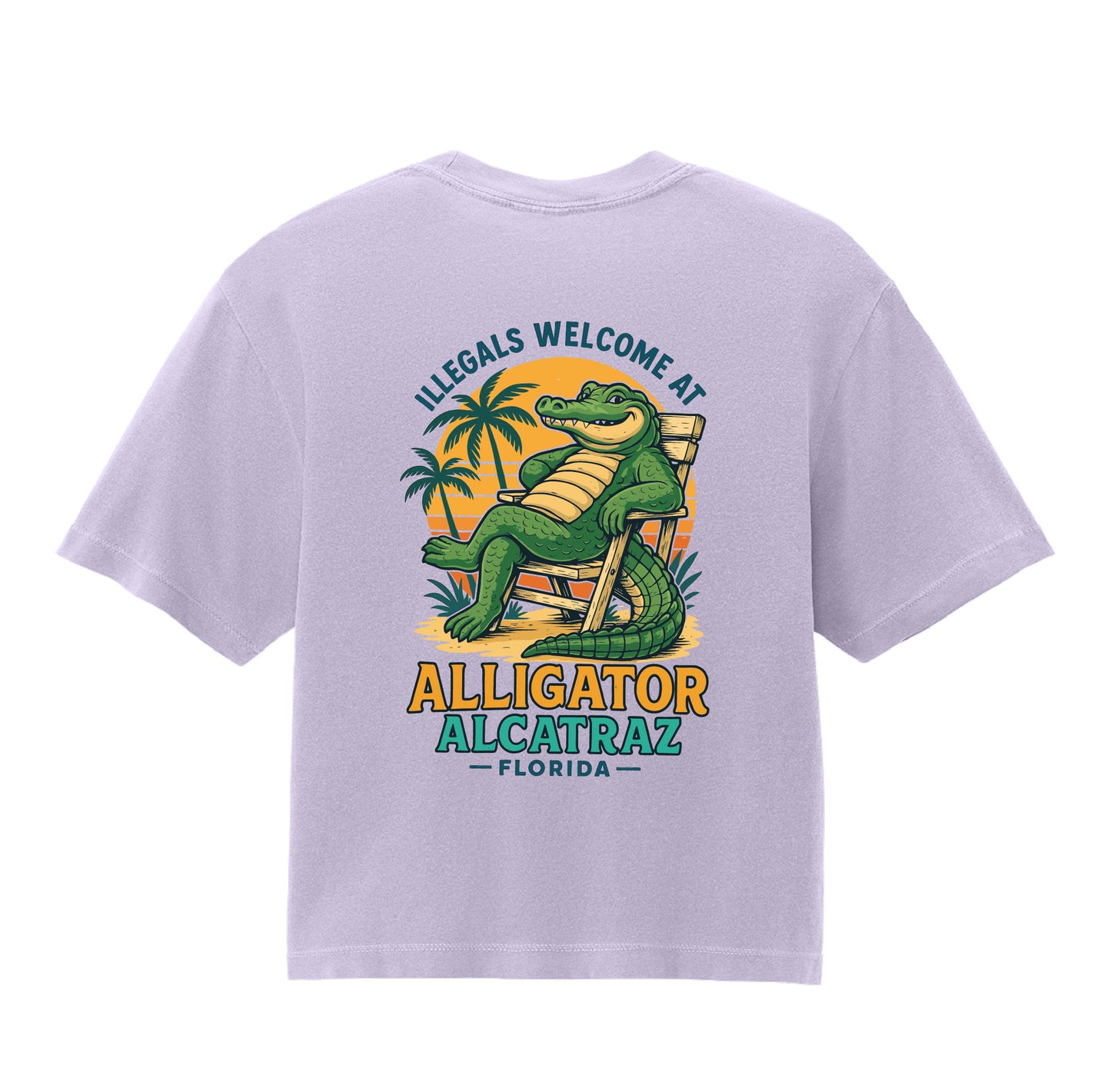 Alligator Alcatraz – Women’s Boxy Tee Comfort Colors® 3023