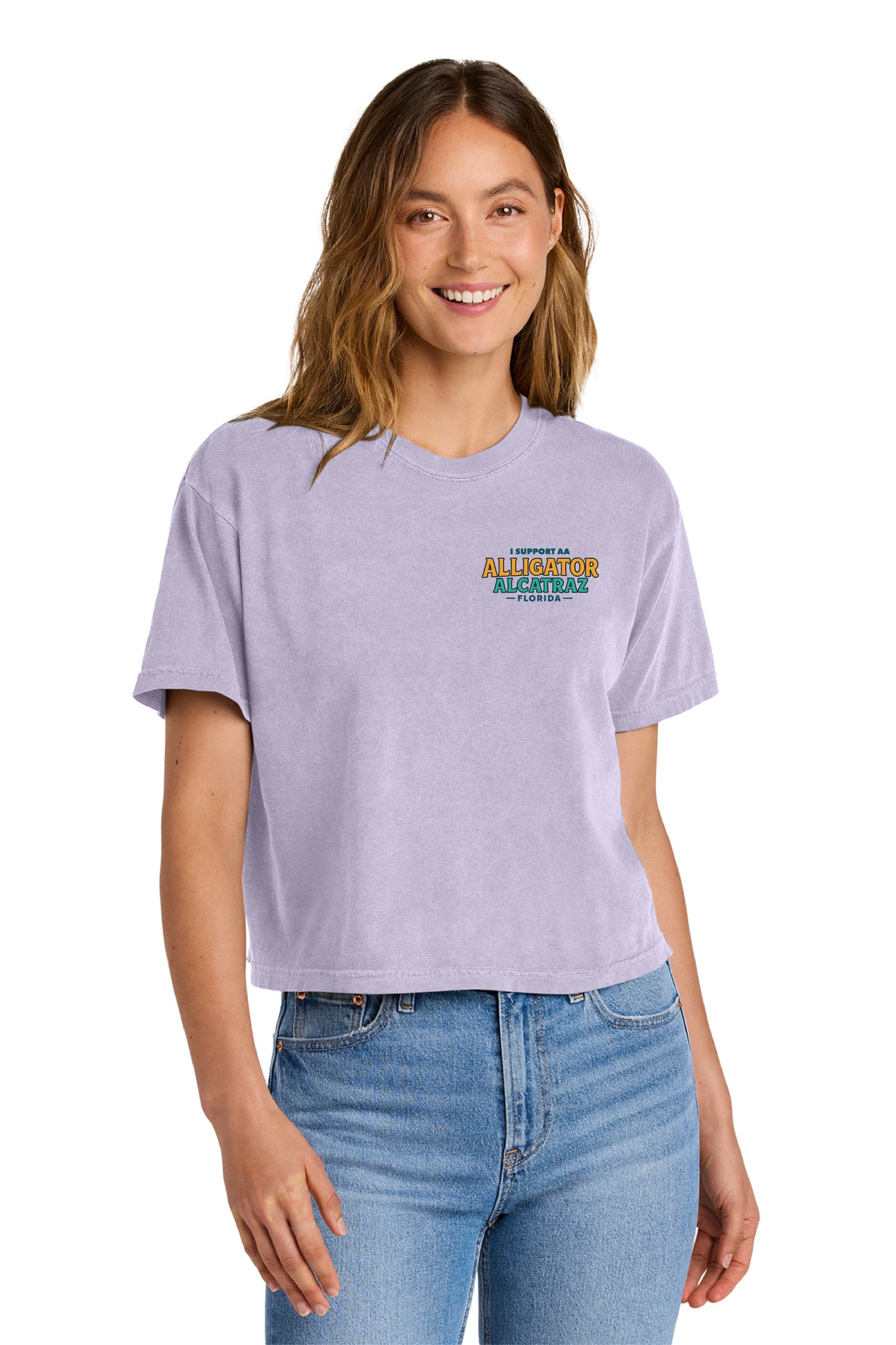 Alligator Alcatraz – Women’s Boxy Tee Comfort Colors® 3023