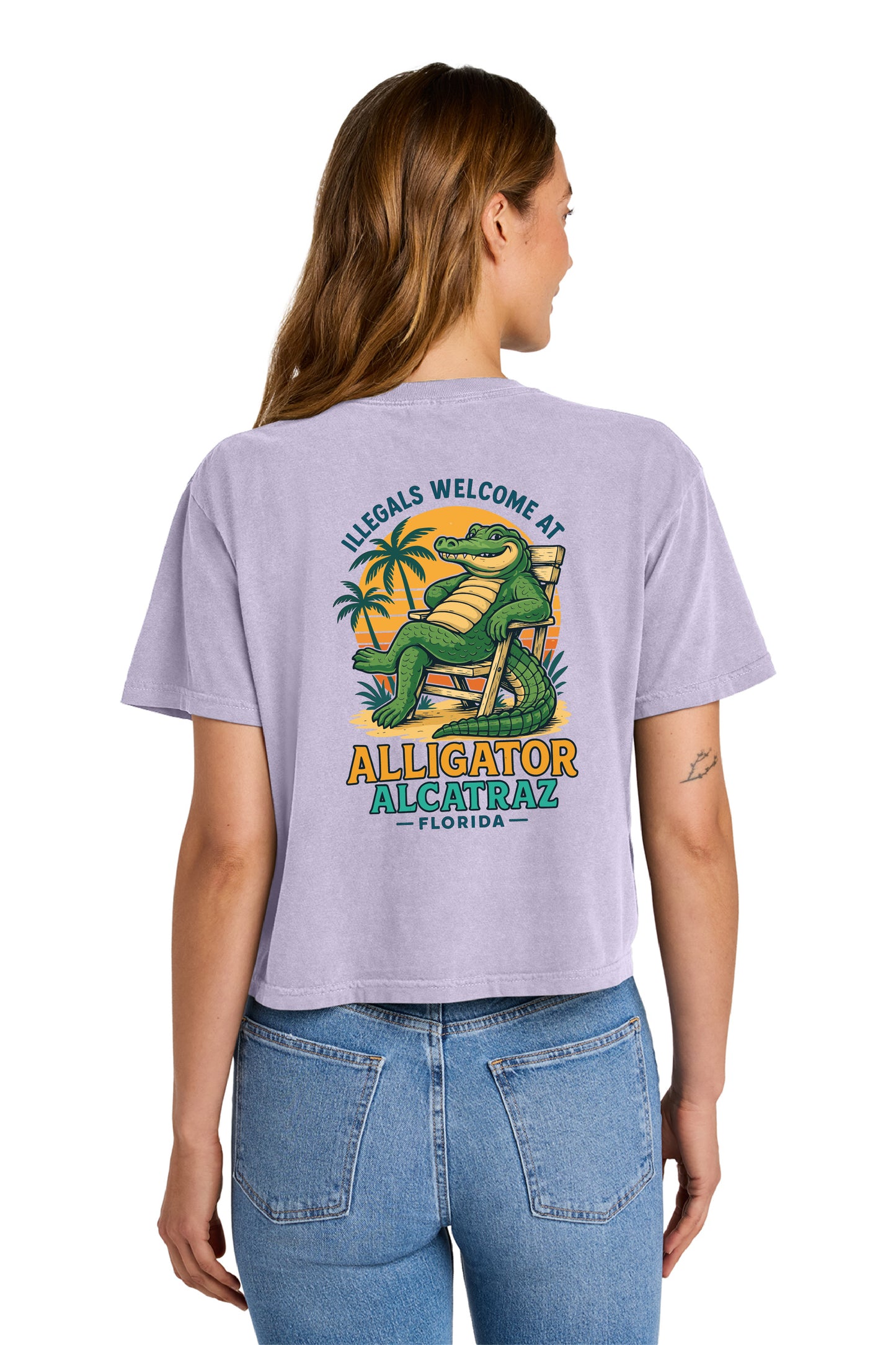 Alligator Alcatraz – Women’s Boxy Tee Comfort Colors® 3023