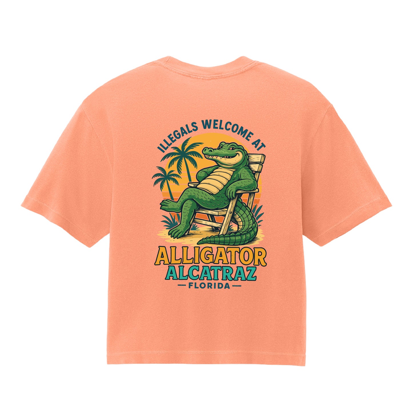 Alligator Alcatraz – Women’s Boxy Tee Comfort Colors® 3023