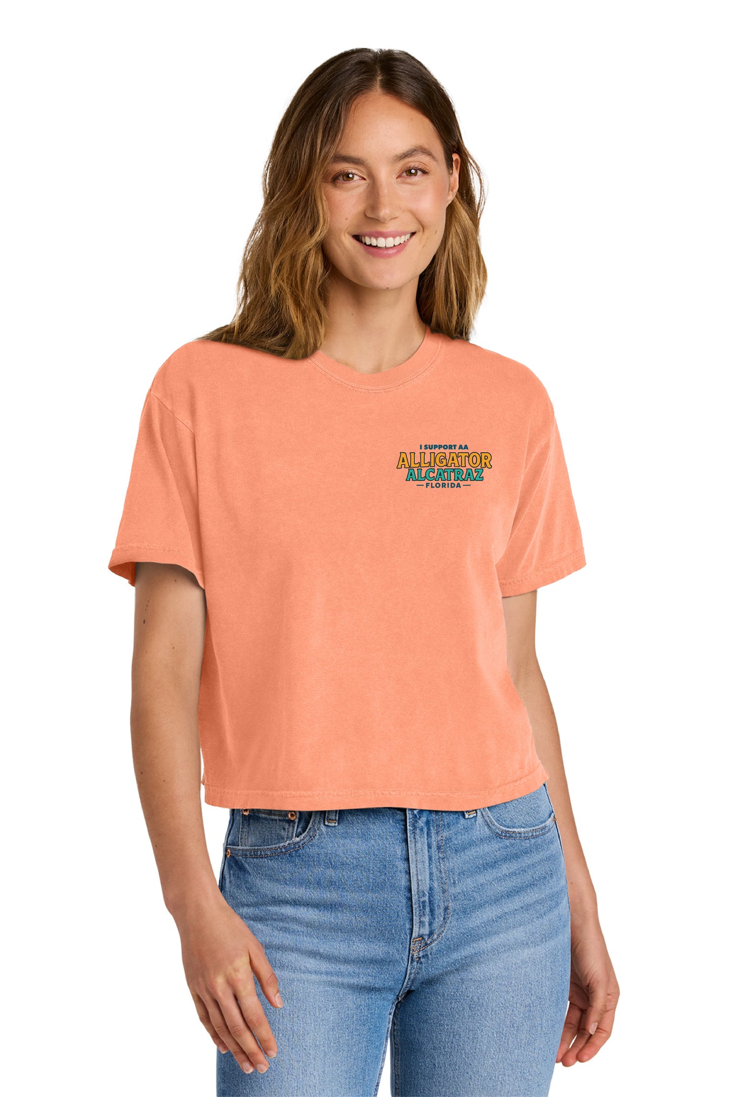 Alligator Alcatraz – Women’s Boxy Tee Comfort Colors® 3023
