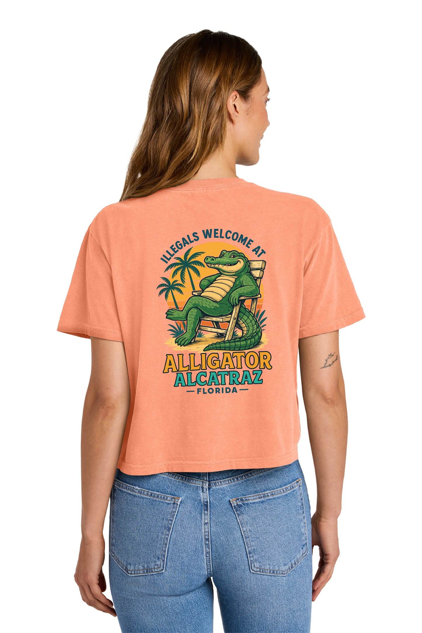 Alligator Alcatraz – Women’s Boxy Tee Comfort Colors® 3023