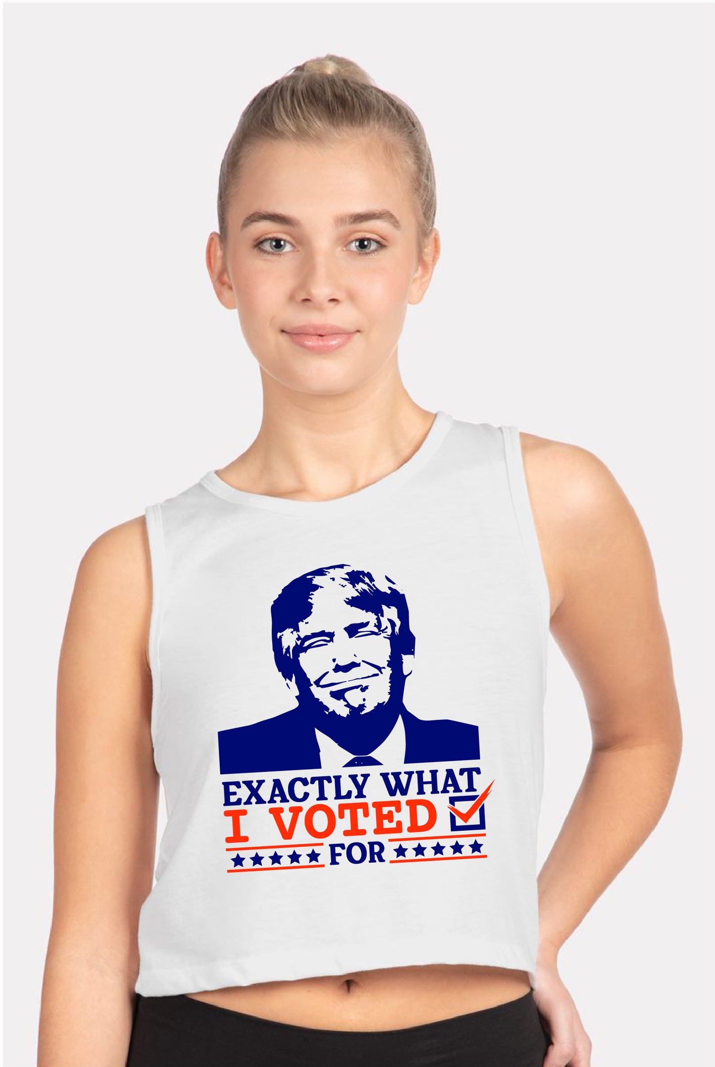 EXACTLY What I Voted For – Women's Festival Crop Tank