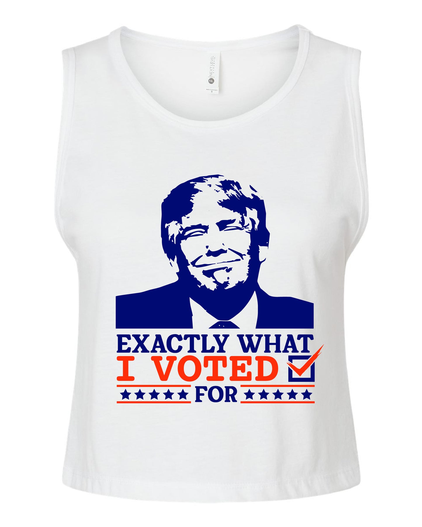 EXACTLY What I Voted For – Women's Festival Crop Tank