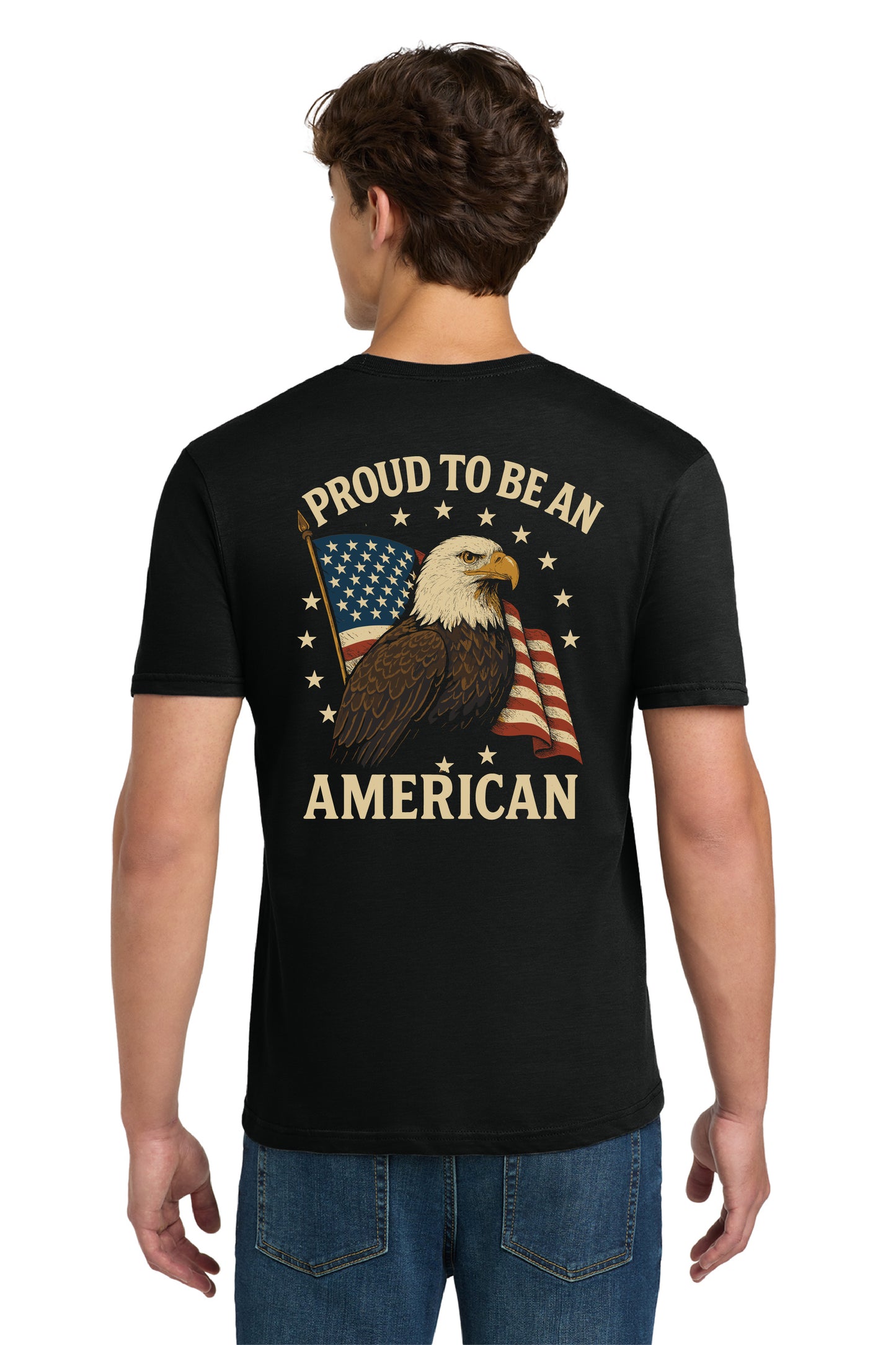 “Proud to Be an American” Tee – Rattletrap 1776 Edition