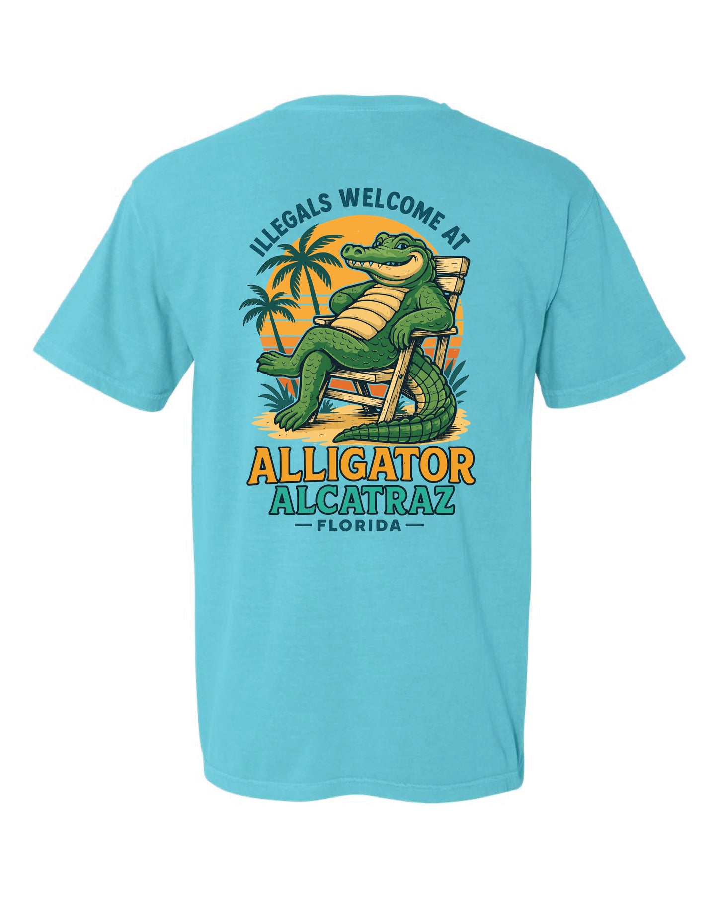 Alligator Alcatraz – Unisex Graphic Tee Comfort Colors® 1717