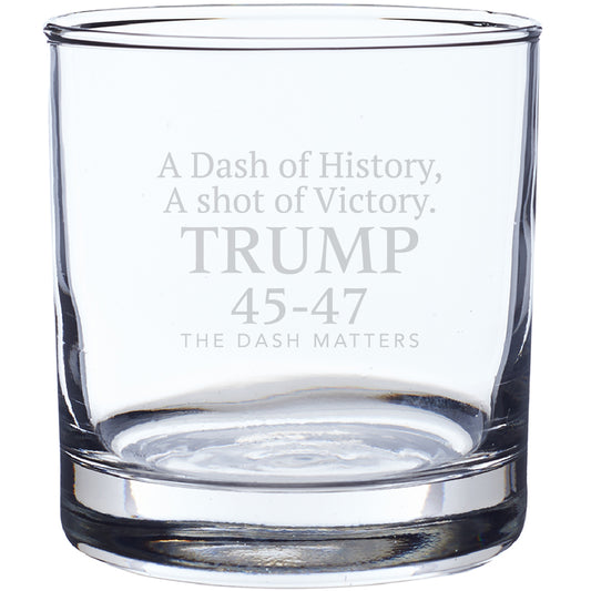 “A Dash of History, A Shot of Victory” Whiskey Glass