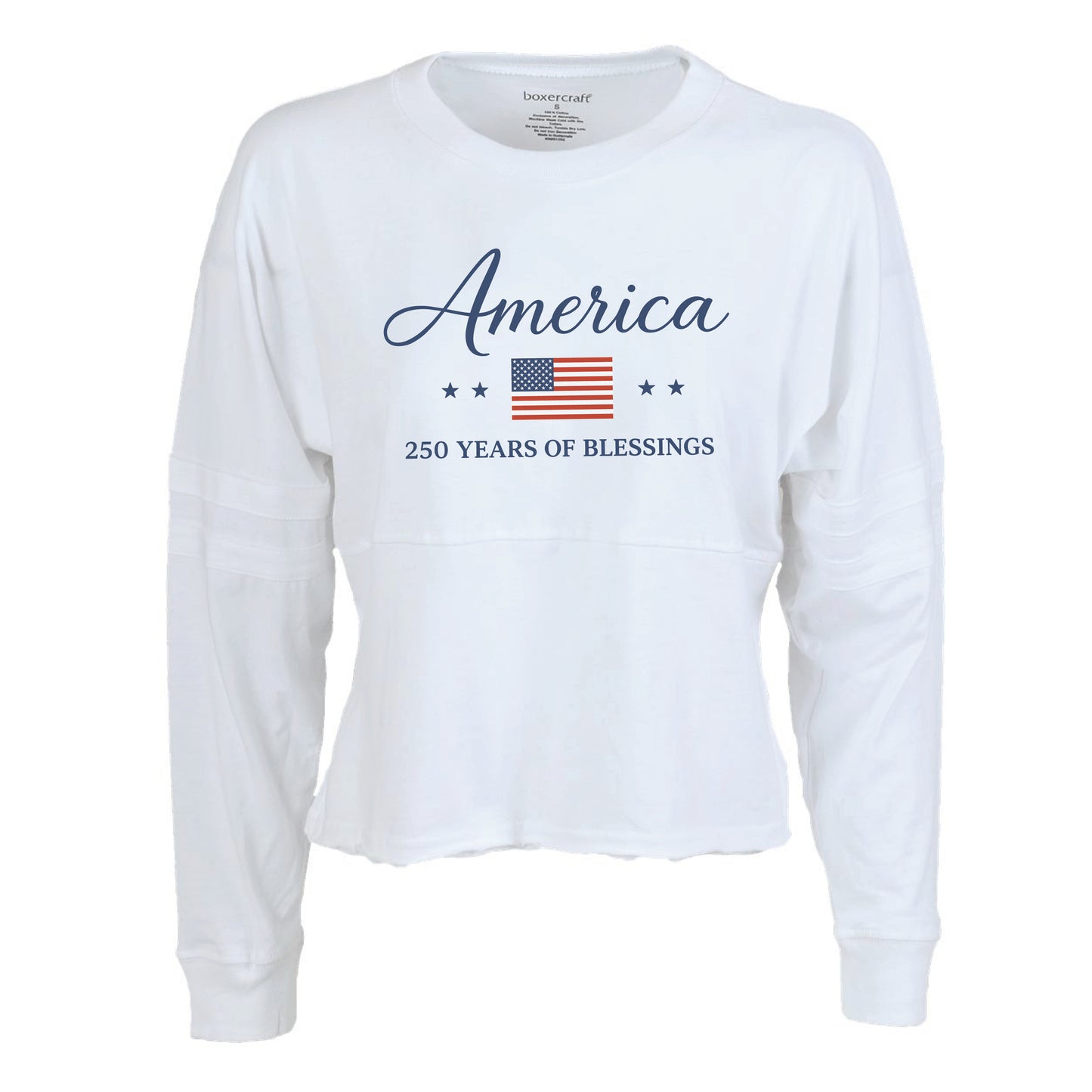 America 250 Years of Blessings – Women's Cropped Retro Jersey