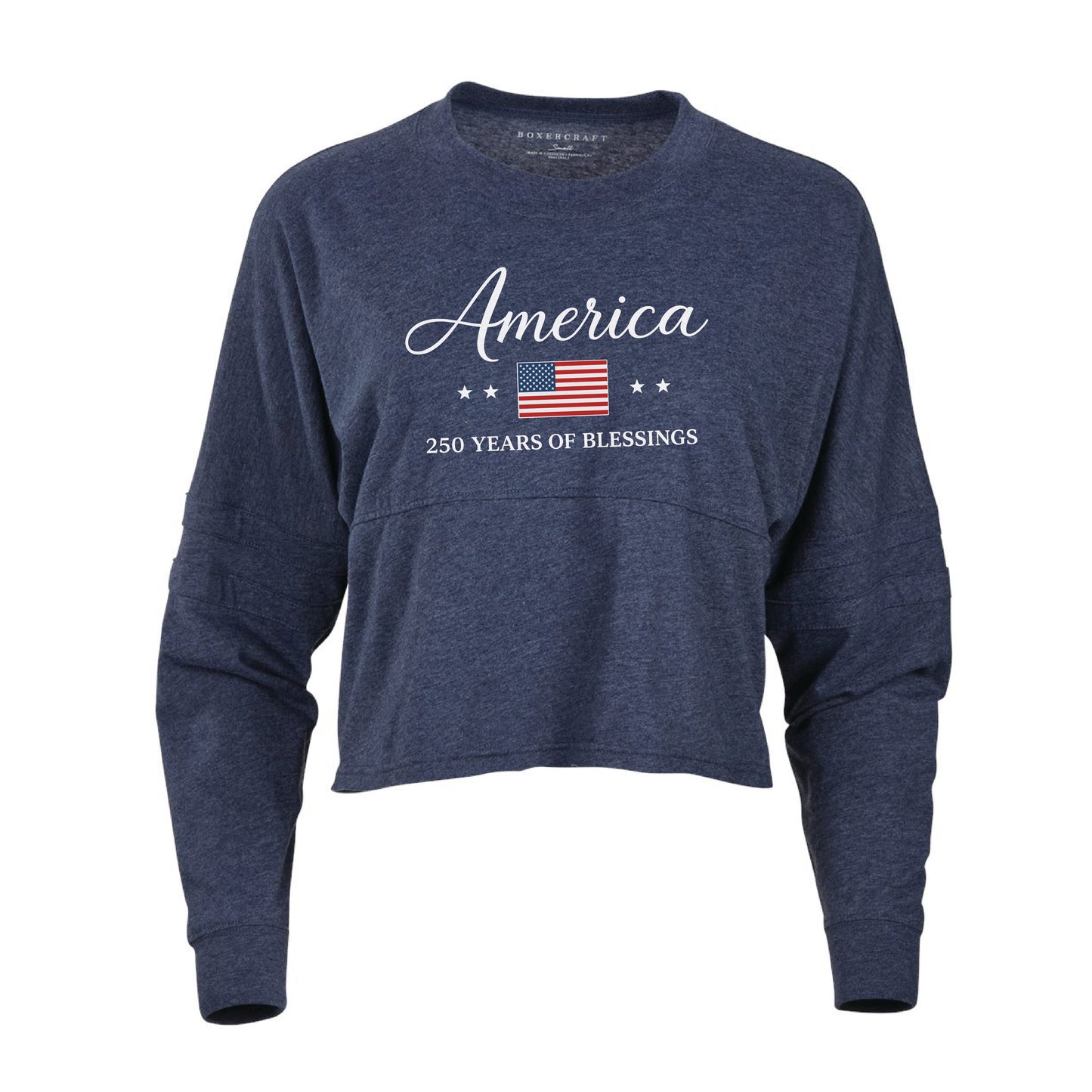 America 250 Years of Blessings – Women's Cropped Retro Jersey