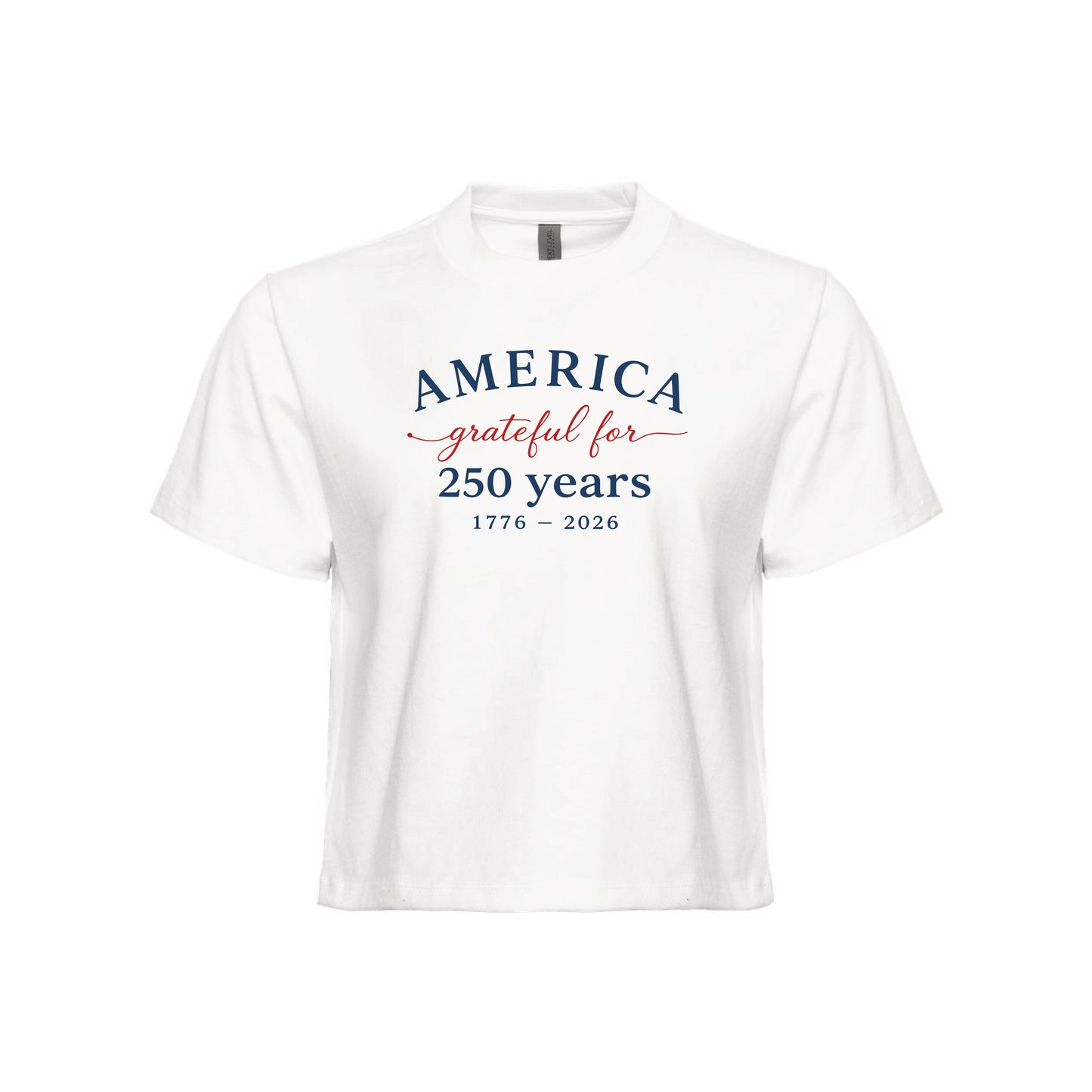 America Grateful for 250 Years Women's Heavyweight Boxy Tee