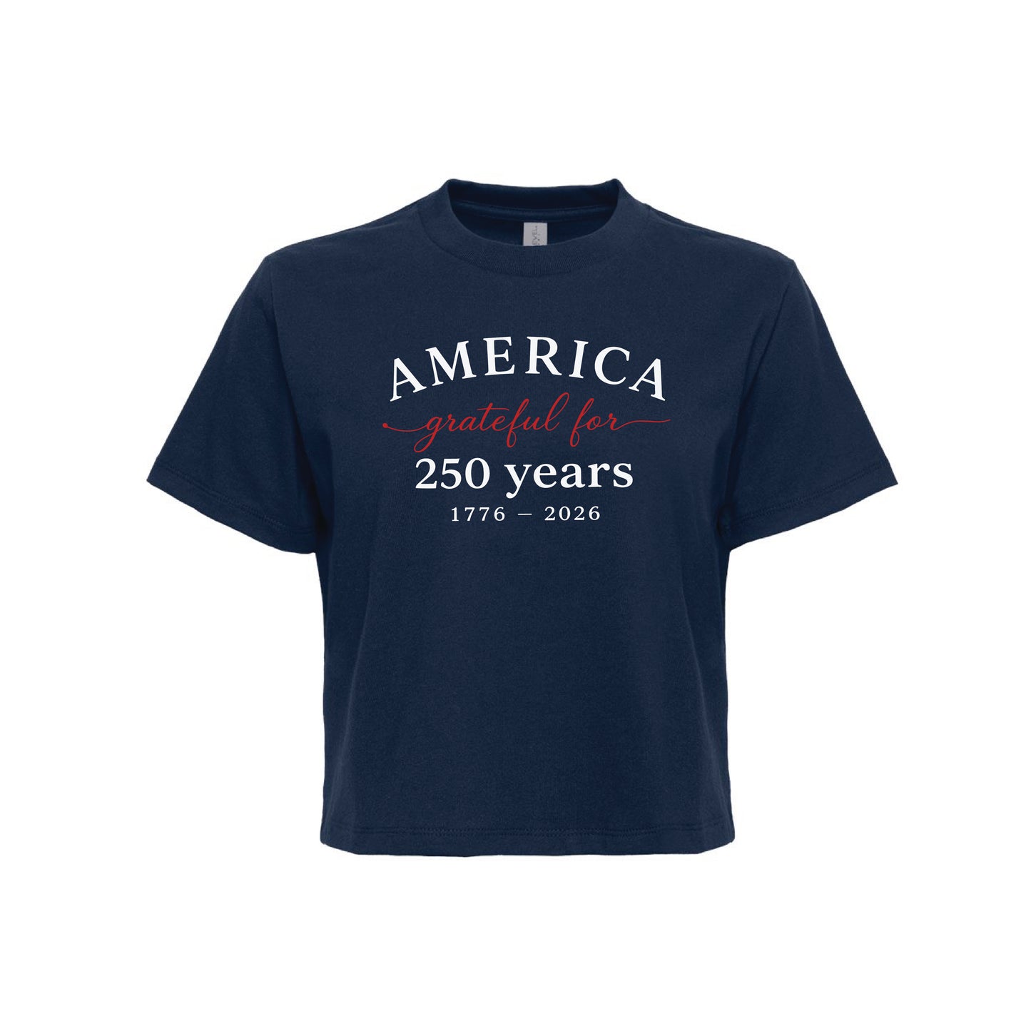 America Grateful for 250 Years Women's Heavyweight Boxy Tee