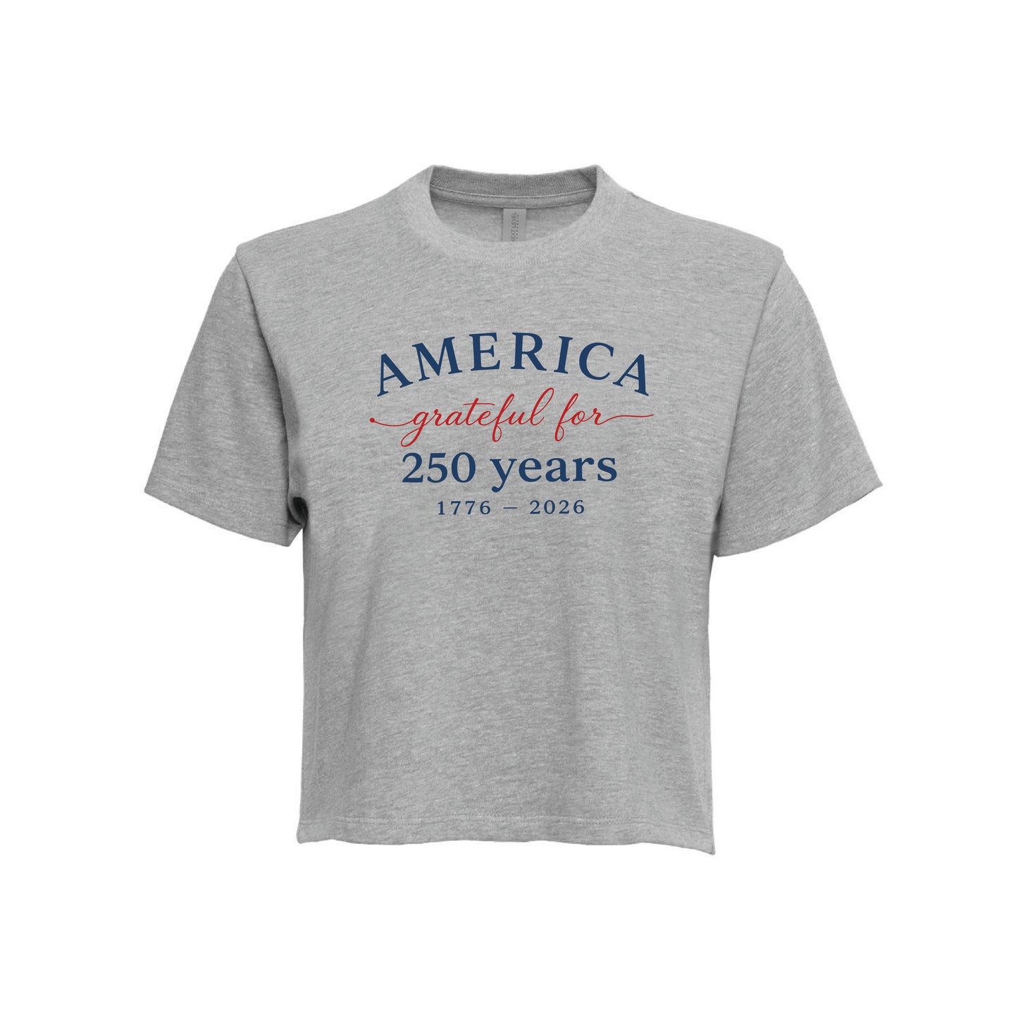 America Grateful for 250 Years Women's Heavyweight Boxy Tee