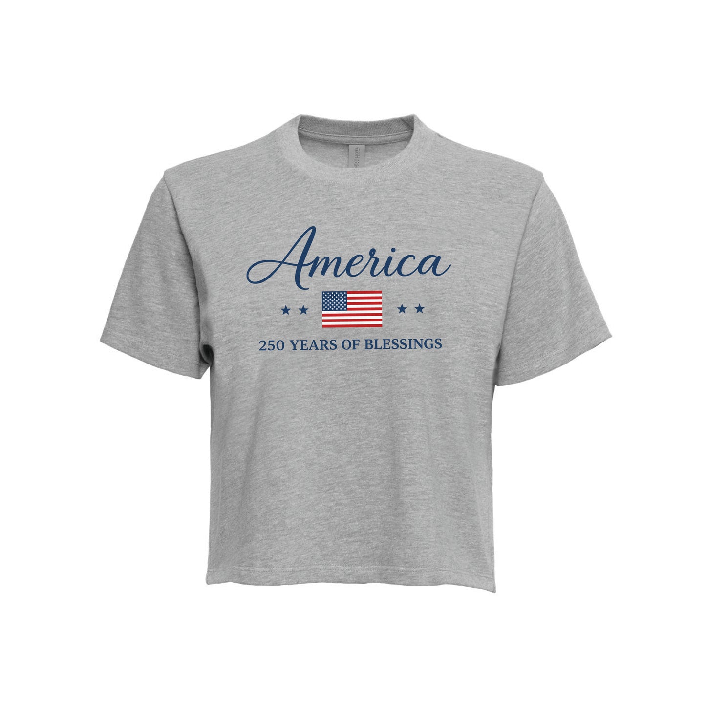 America 250 Years of Blessings Women's Heavyweight Boxy Tee