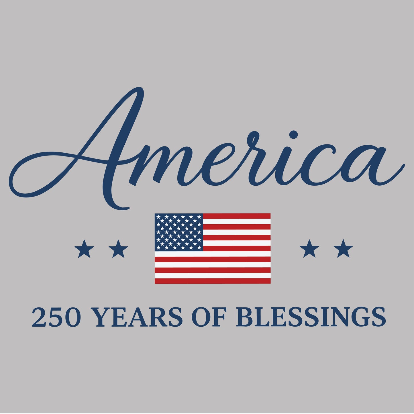 America 250 Years of Blessings Women's Heavyweight Boxy Tee