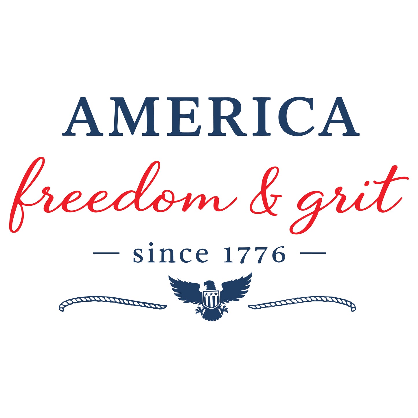 America Freedom & Grit Since 1776 Women's Heavyweight Boxy Tee