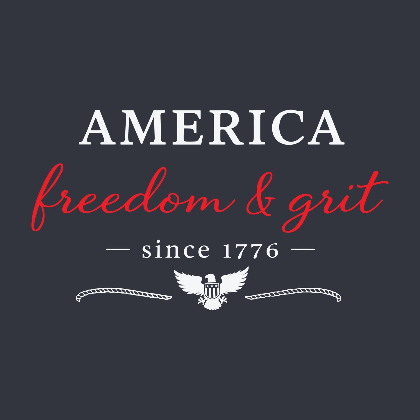 America Freedom & Grit Since 1776 Women's Racerback Crop Tank