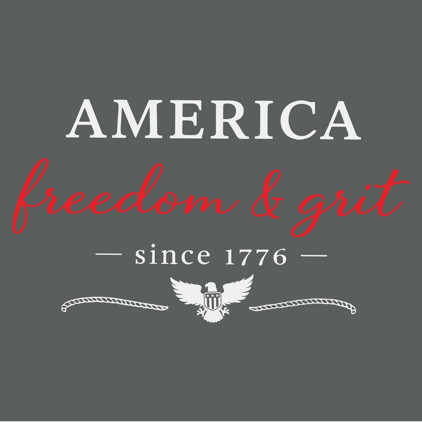 America Freedom & Grit Since 1776 Women's Racerback Crop Tank