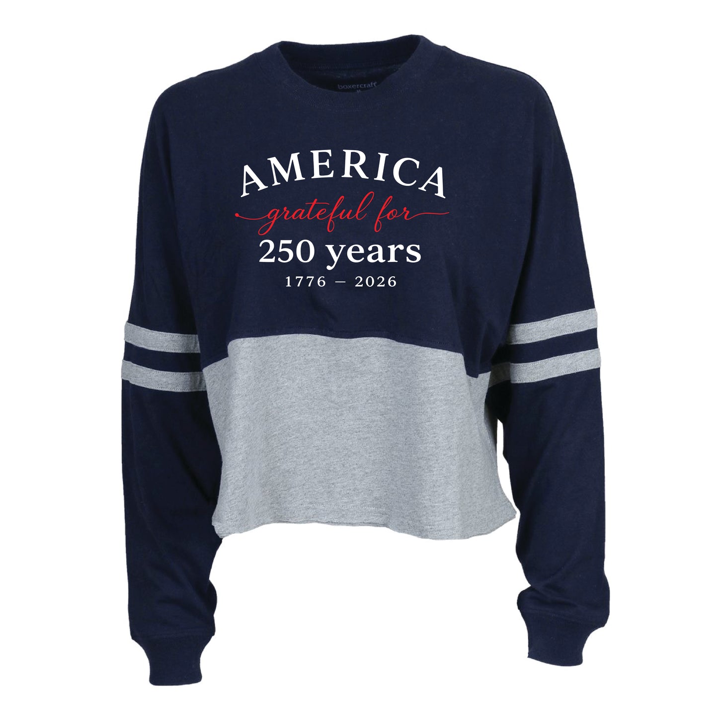 Grateful for 250 Years - Women's Cropped Retro Jersey