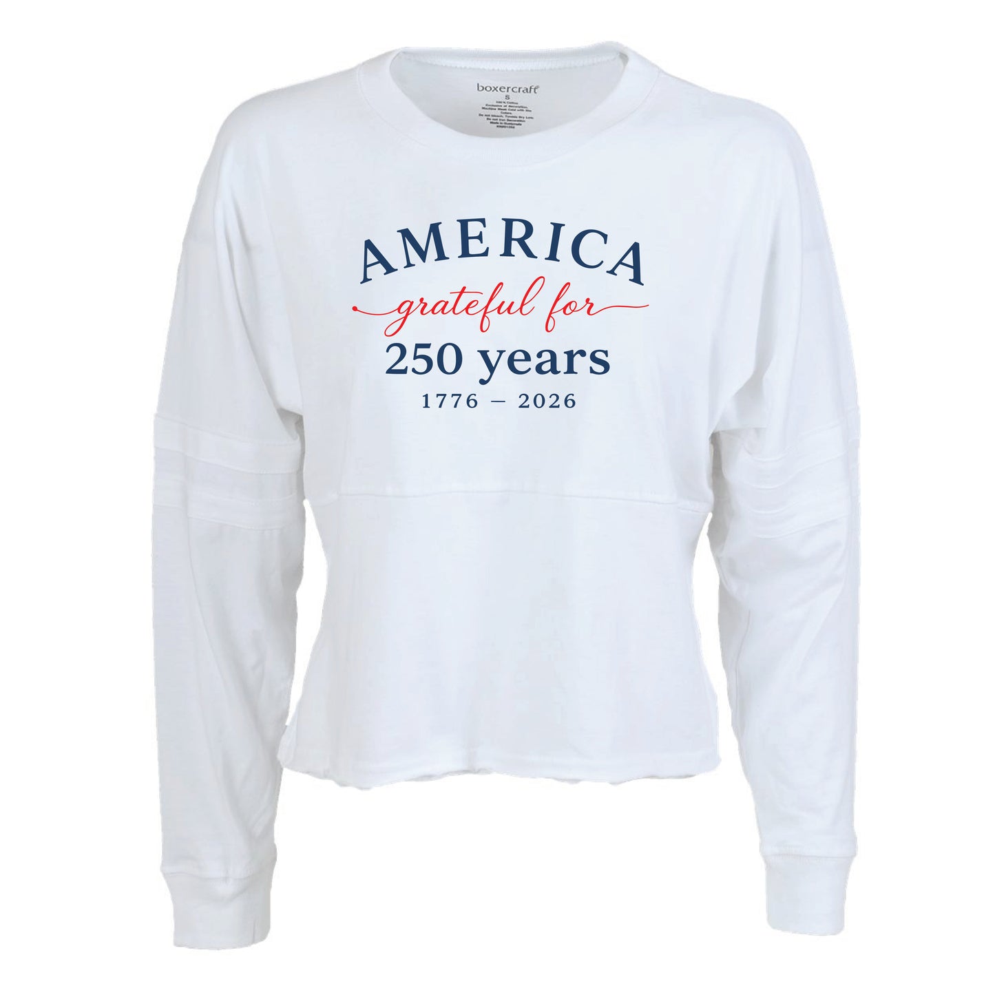 Grateful for 250 Years - Women's Cropped Retro Jersey
