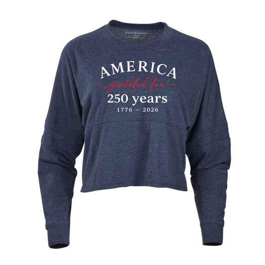 Grateful for 250 Years - Women's Cropped Retro Jersey