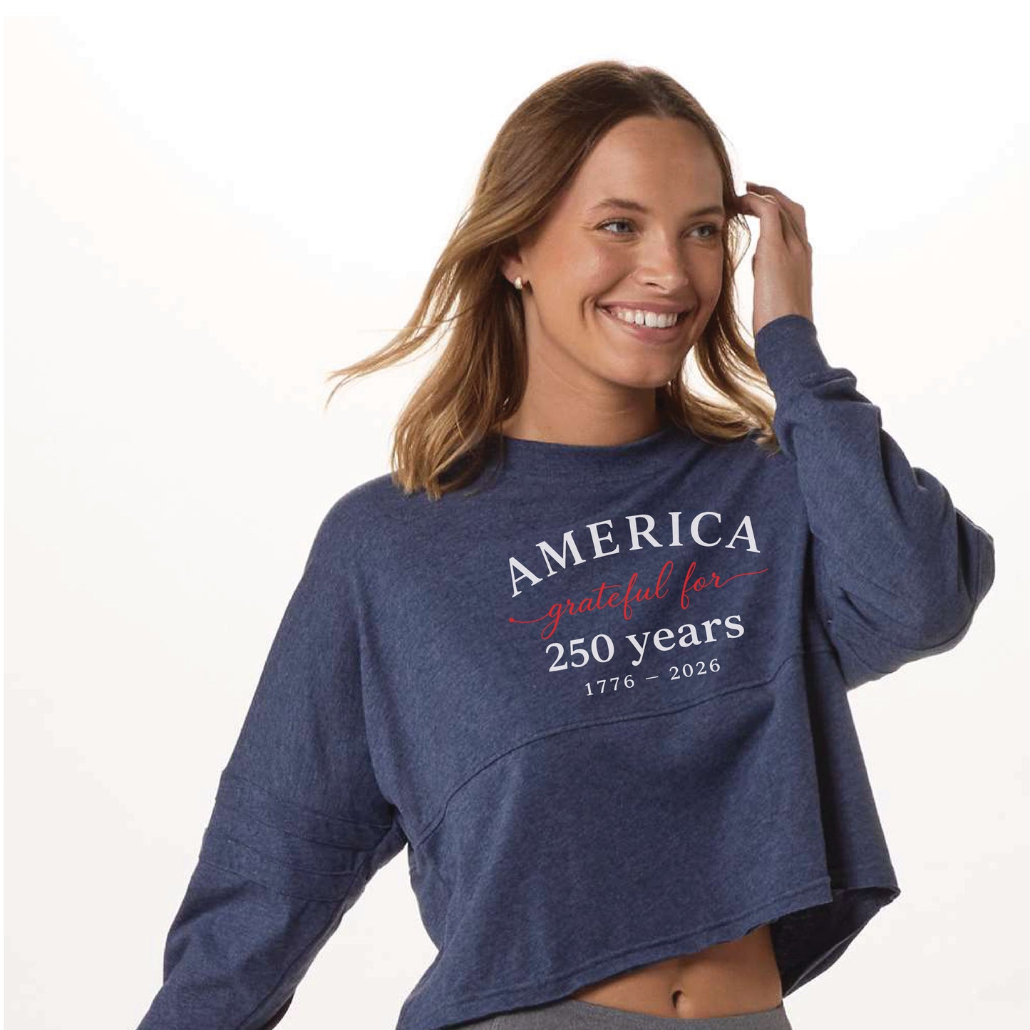Grateful for 250 Years - Women's Cropped Retro Jersey
