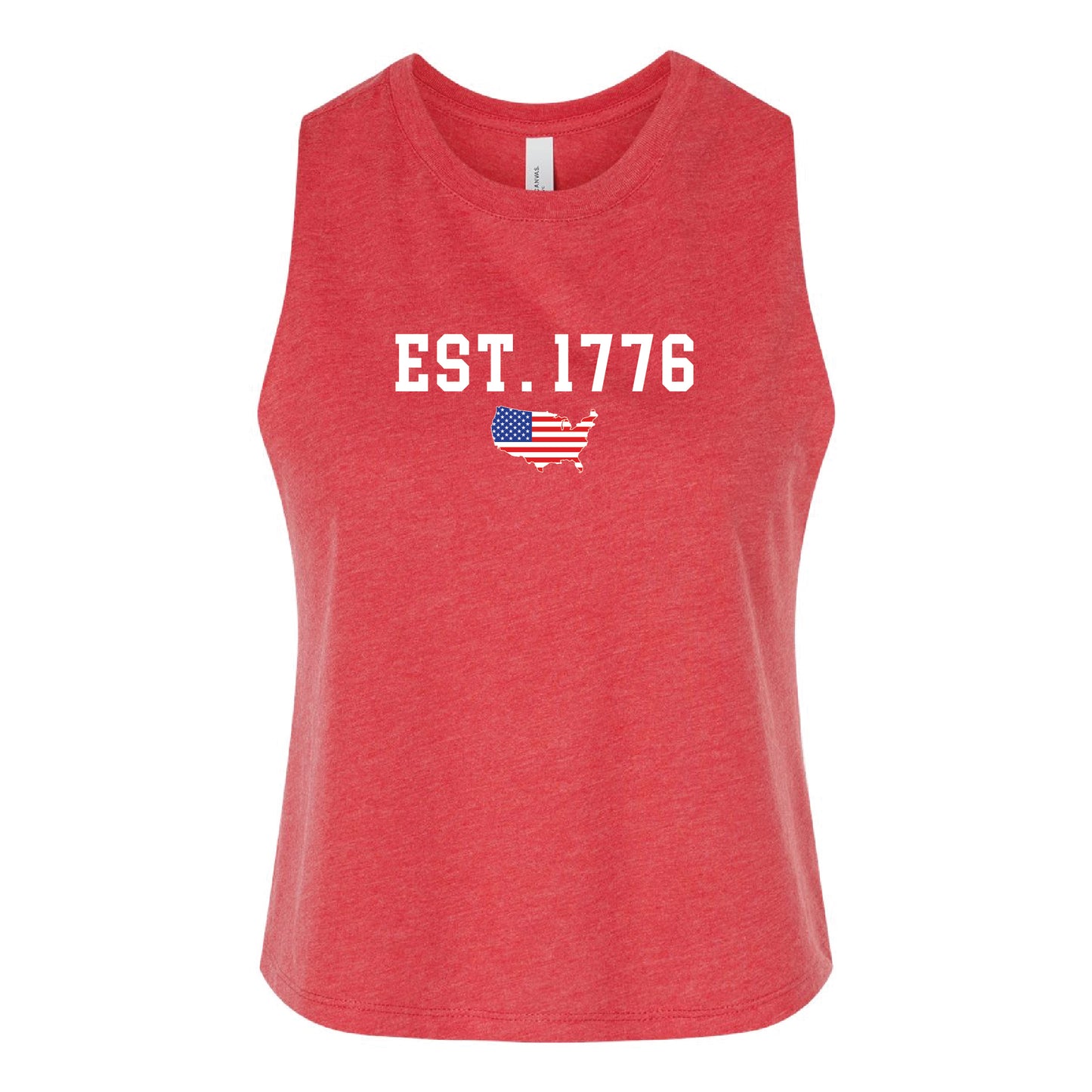 EST. 1776 Women's Racerback Crop Tank