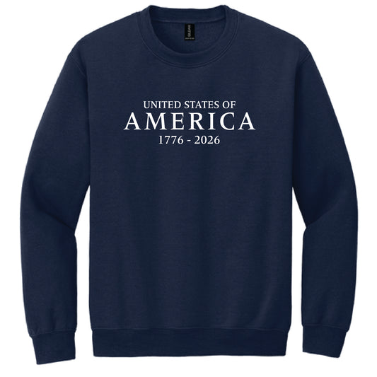 United States of America 1776–2026 Tribute Crewneck Sweatshirt