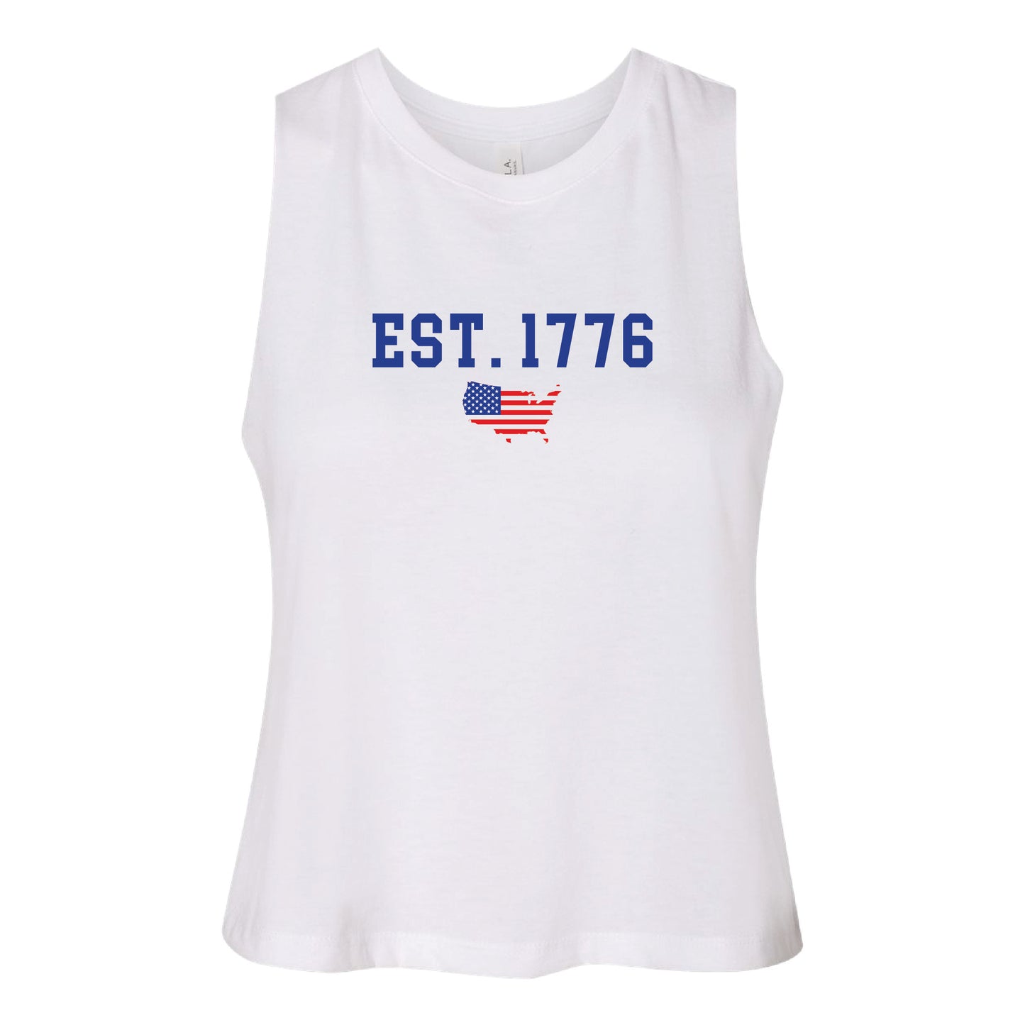 EST. 1776 Women's Racerback Crop Tank