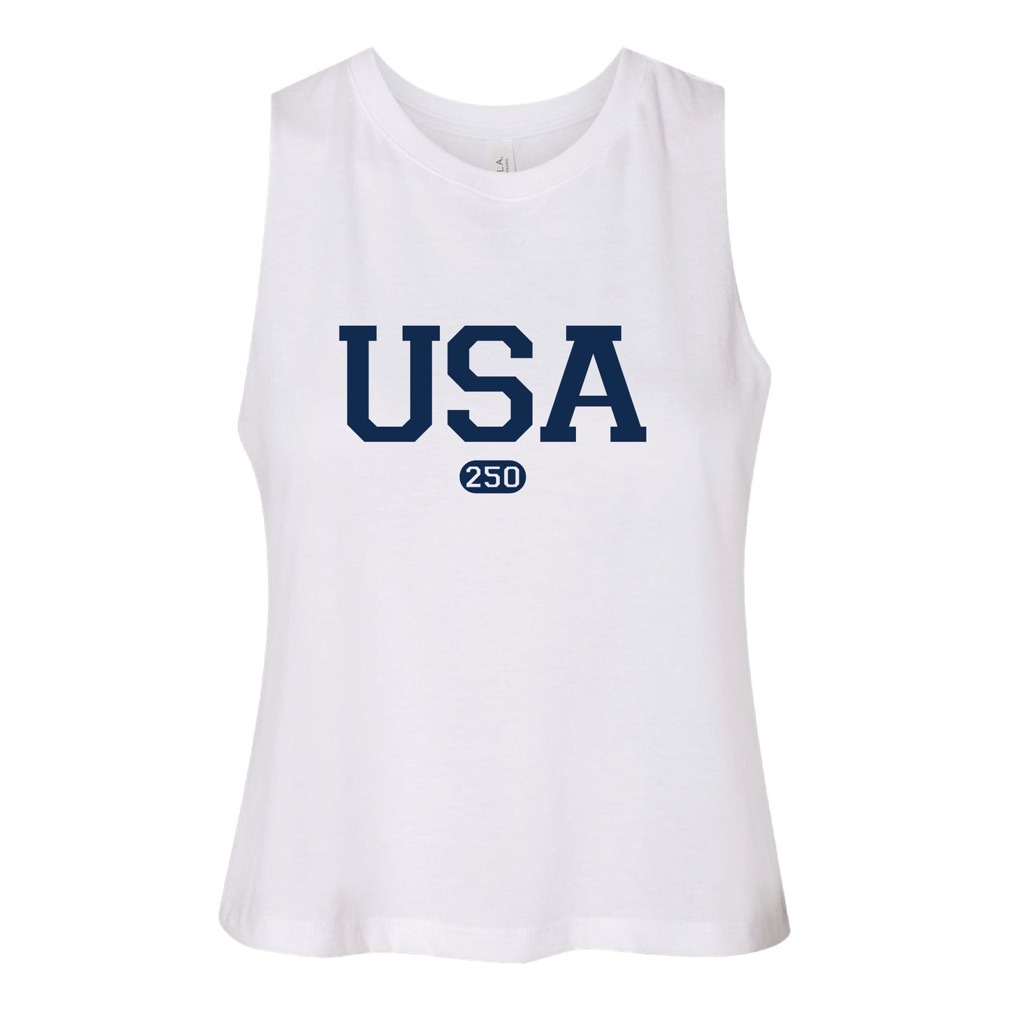 Collegiate USA 250 Women's Racerback Crop Tank – Limited Commemorative Design