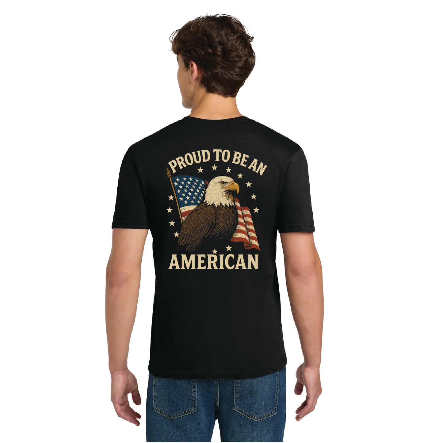 “Proud to Be an American” Tee – Rattletrap 1776 Edition