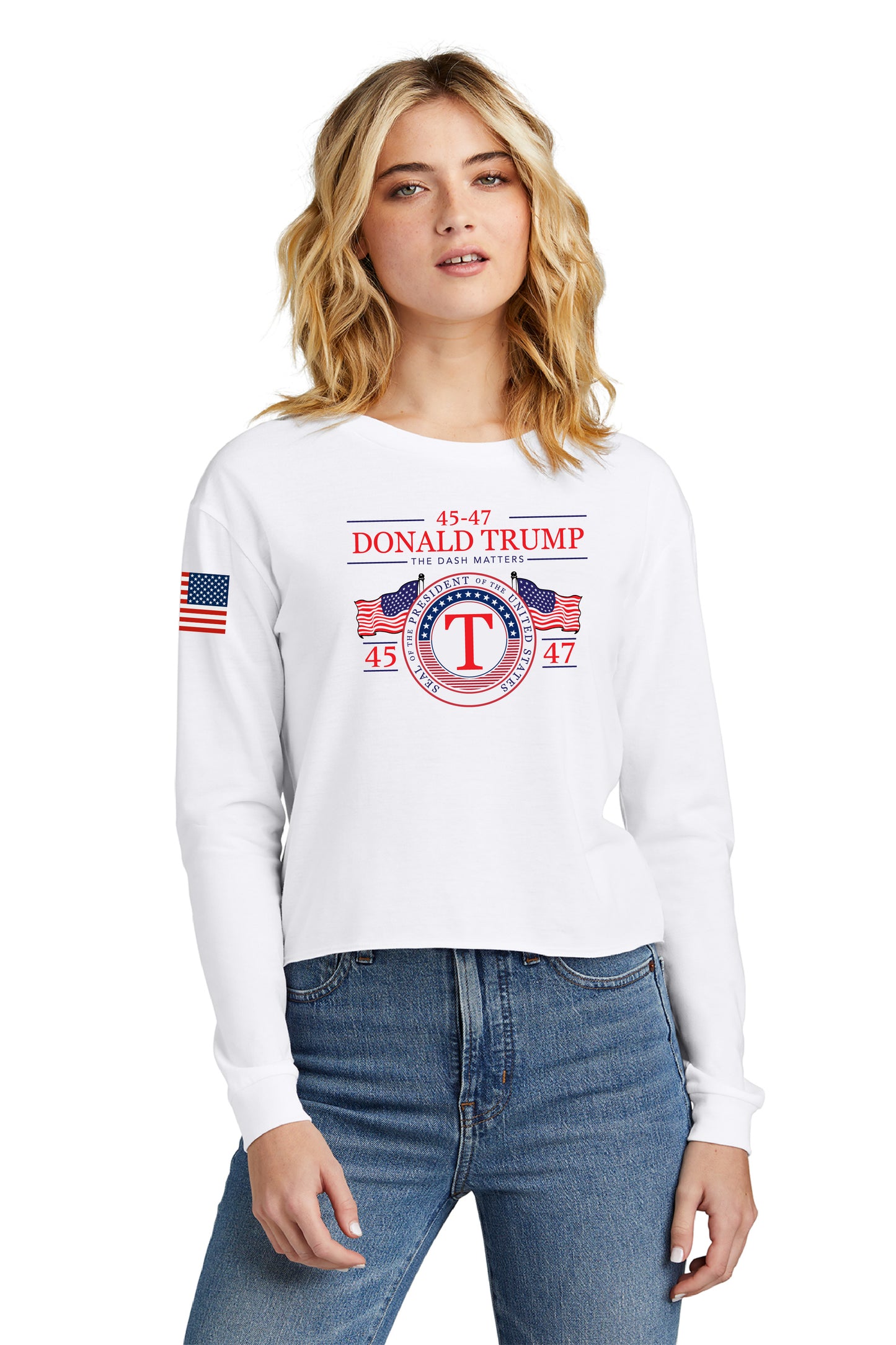 The Dash Matters Presidential Seal Women’s Long Sleeve Tee