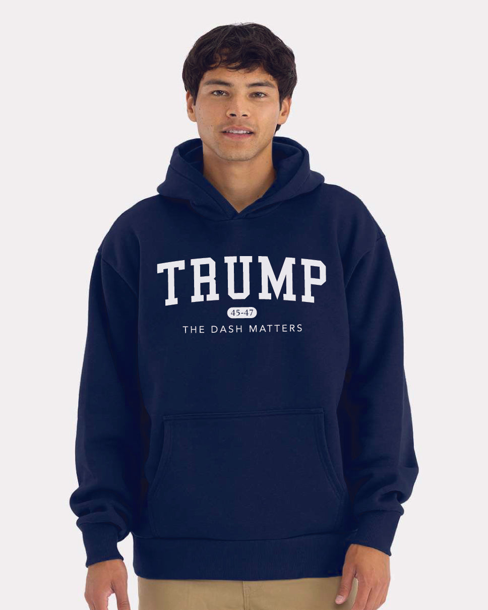 TRUMP 45-47 Alumni Collection - Mens 10 oz. Heavyweight Fleece Hoodie