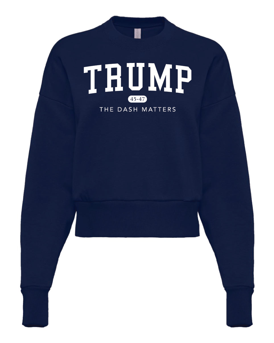 TRUMP 45-47 Alumni Collection - Women's Heavyweight Crewneck Sweatshirt