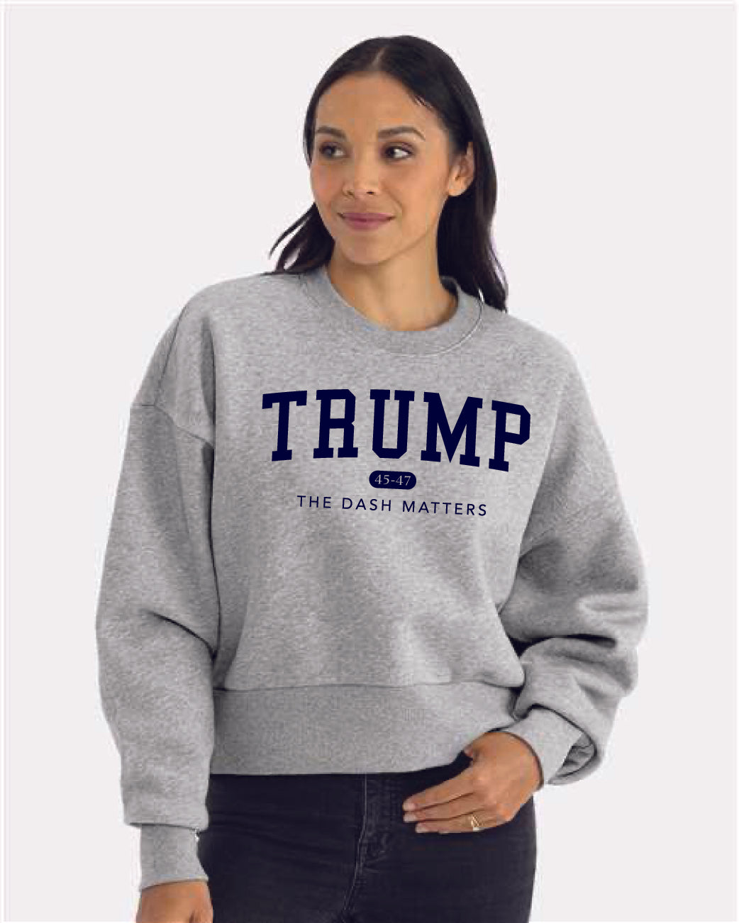 TRUMP 45-47 Alumni Collection - Women's Heavyweight Crewneck Sweatshirt