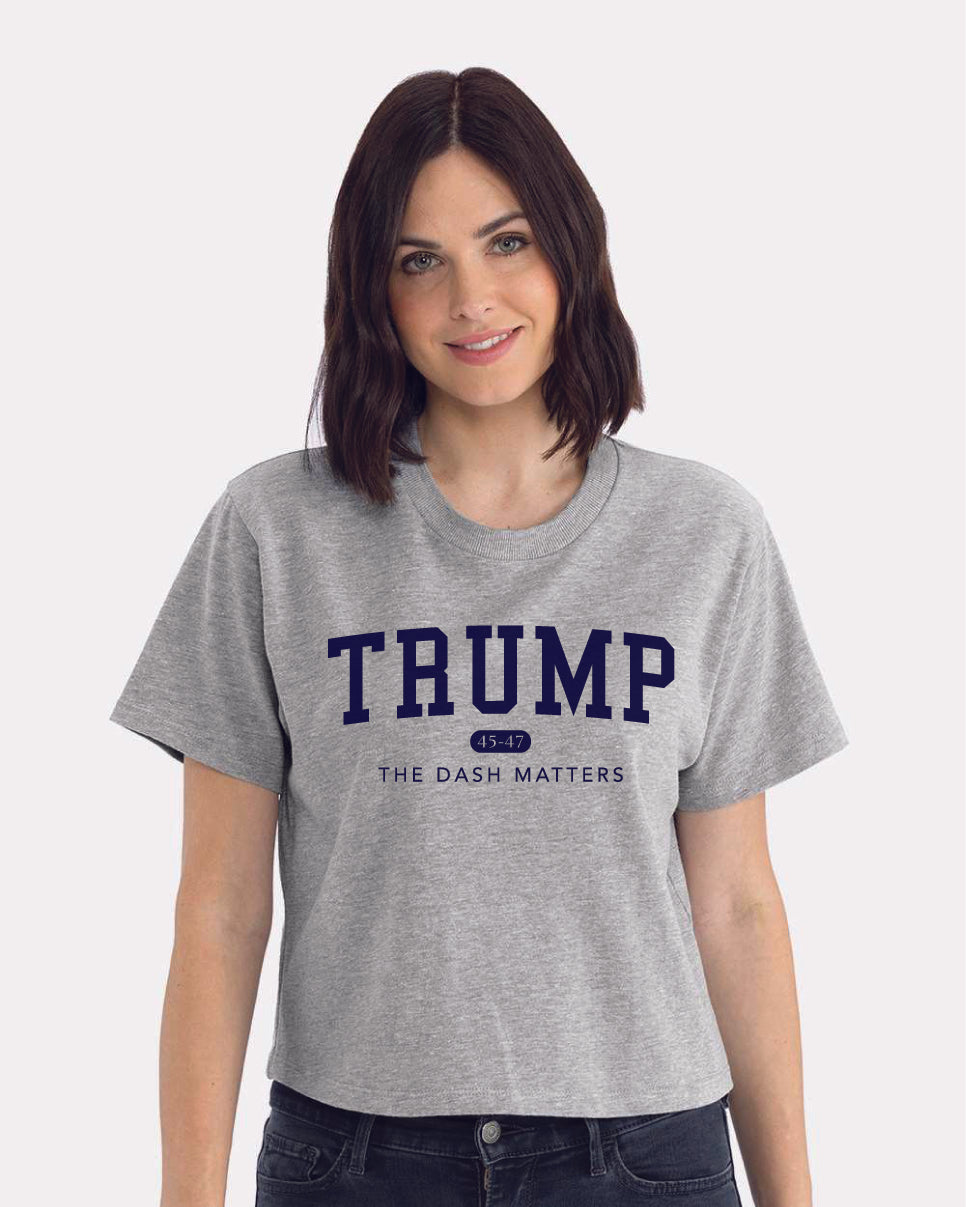 TRUMP 45-47 Alumni Collection - Women's Heavyweight Boxy T-Shirt