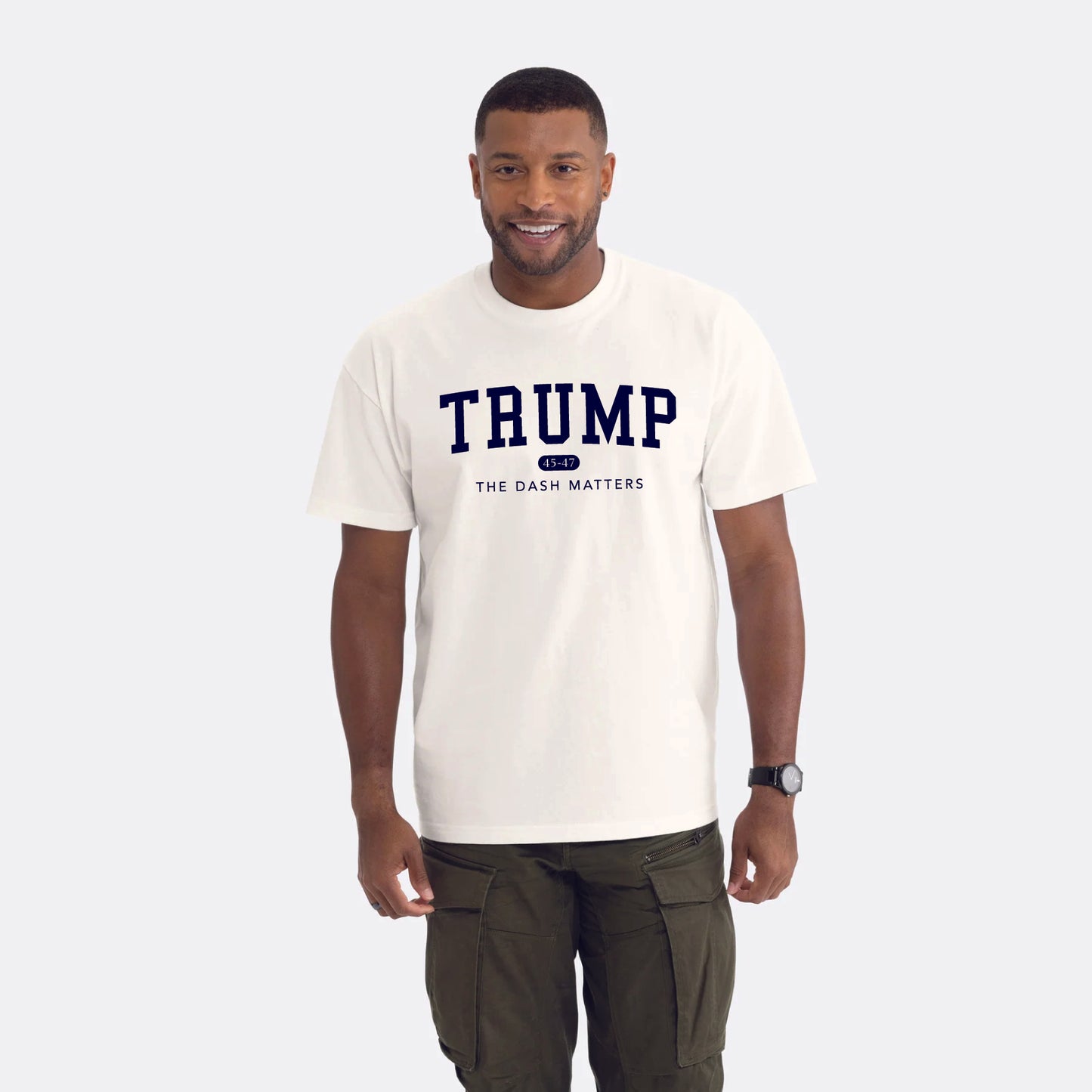 TRUMP 45-47 Alumni Collection - Men's Heavyweight Boxy T-Shirt