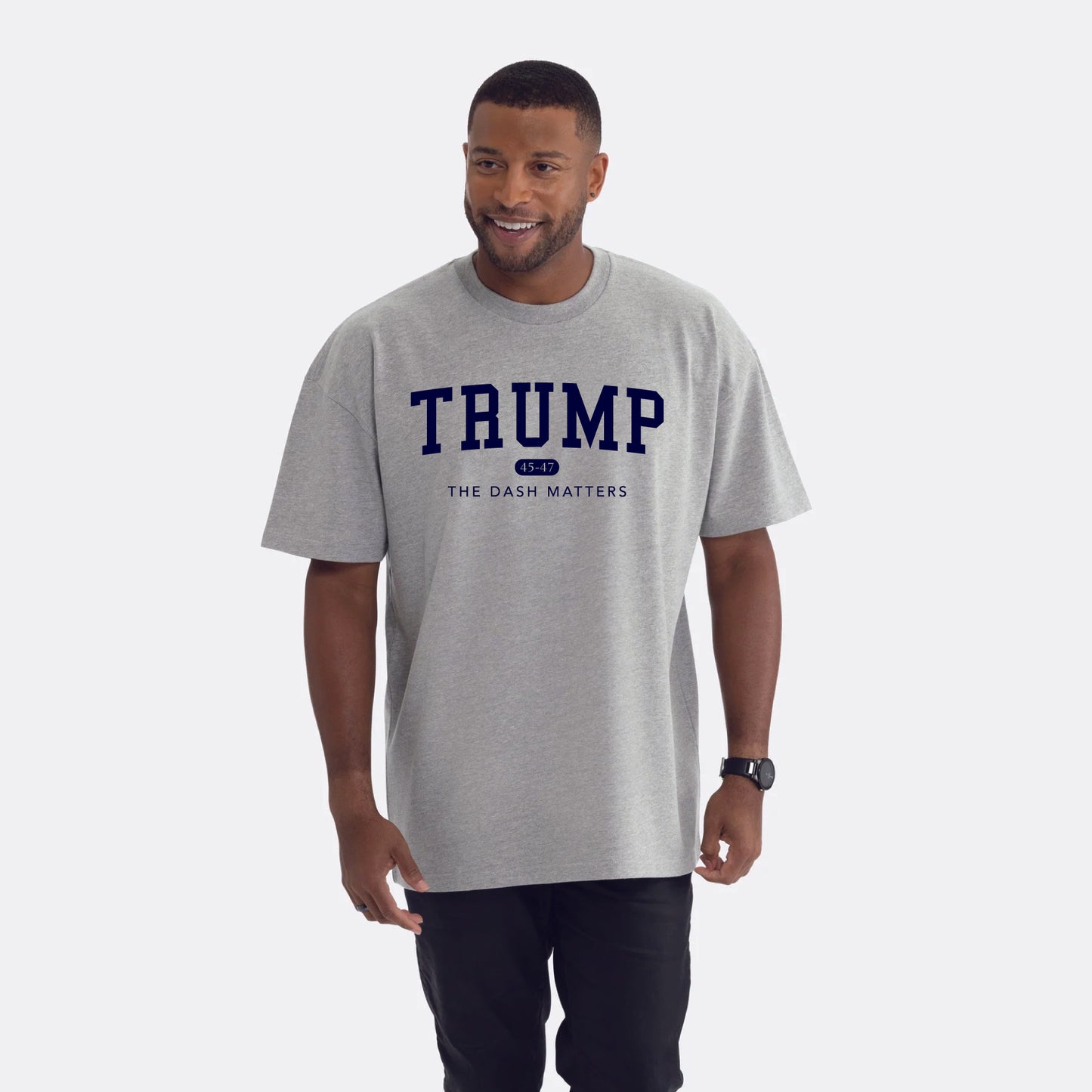 TRUMP 45-47 Alumni Collection - Men's Heavyweight Boxy T-Shirt