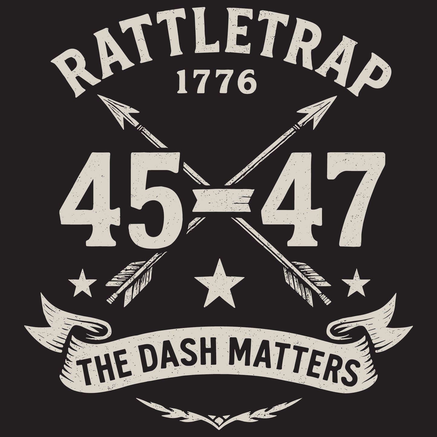 45–47  The Dash Matters — Rattletrap 1776 Tee