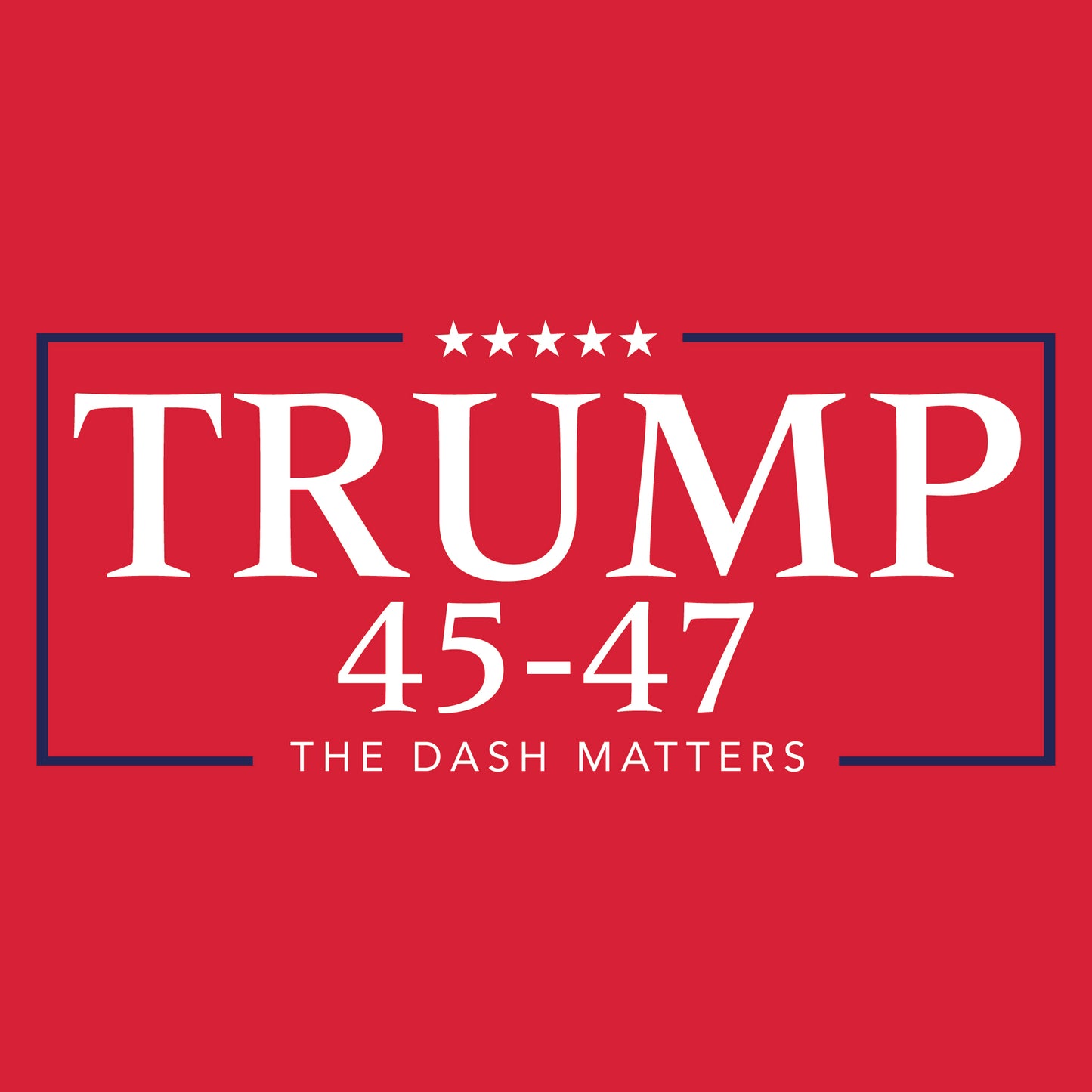 TRUMP - 45-47 - The Dash Matters Collection - Women's Ideal V-Neck T-Shirt