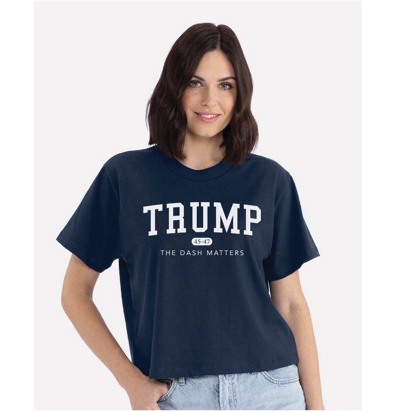 TRUMP 45-47 Alumni Collection - Women's Heavyweight Boxy T-Shirt